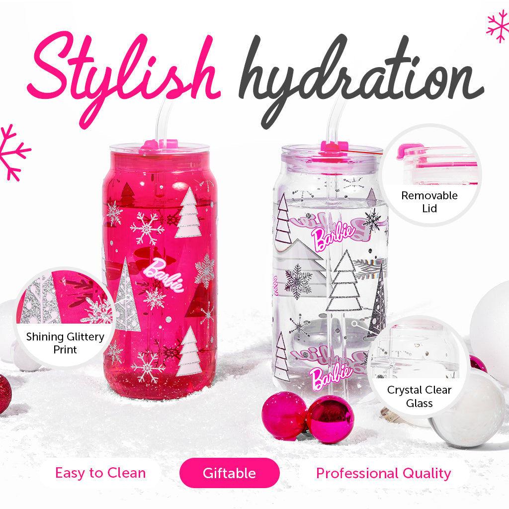 Barbie™ Christmas Drinking Glasses - 20 Oz - Image 5