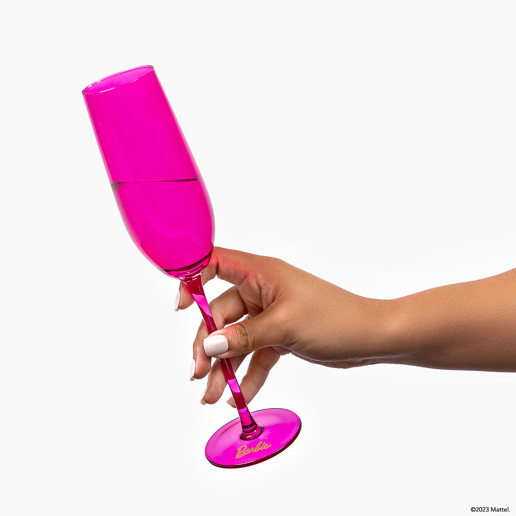 Barbie™ X Dragon Glassware® Champagne Flutes - Image 5