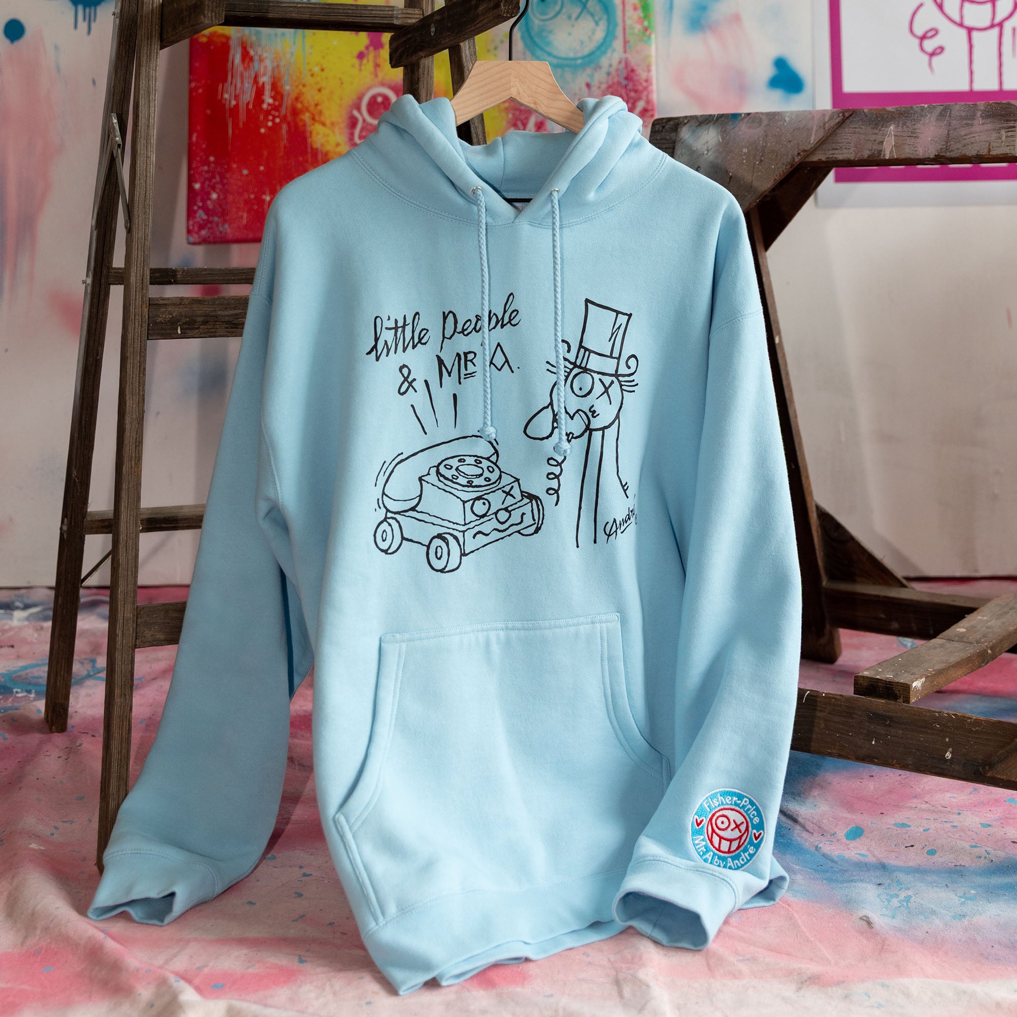 Fisher Price x André Saraiva Light Blue Hoodie - Image 4