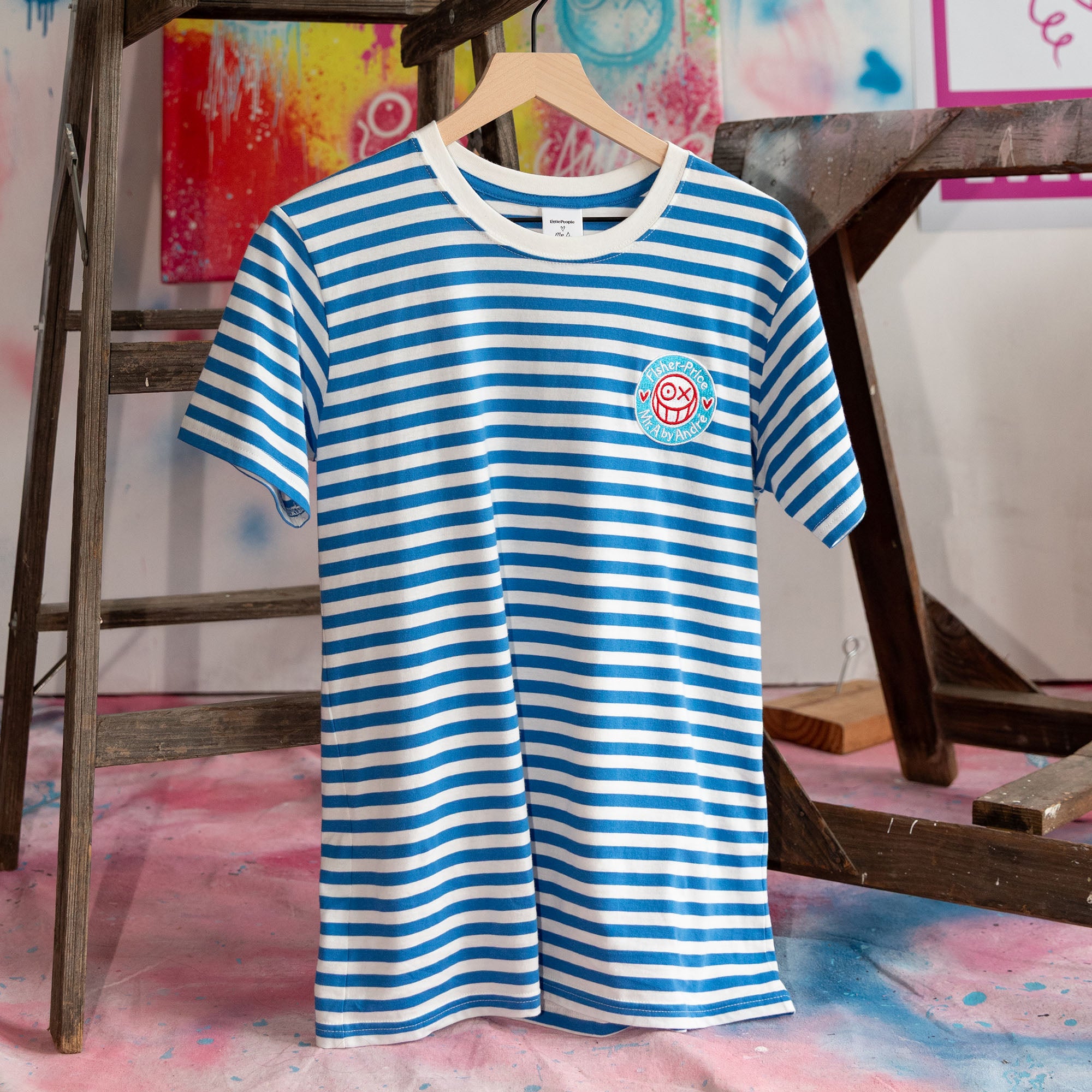 Fisher Price x André Saraiva Blue Striped T-shirt - Image 5
