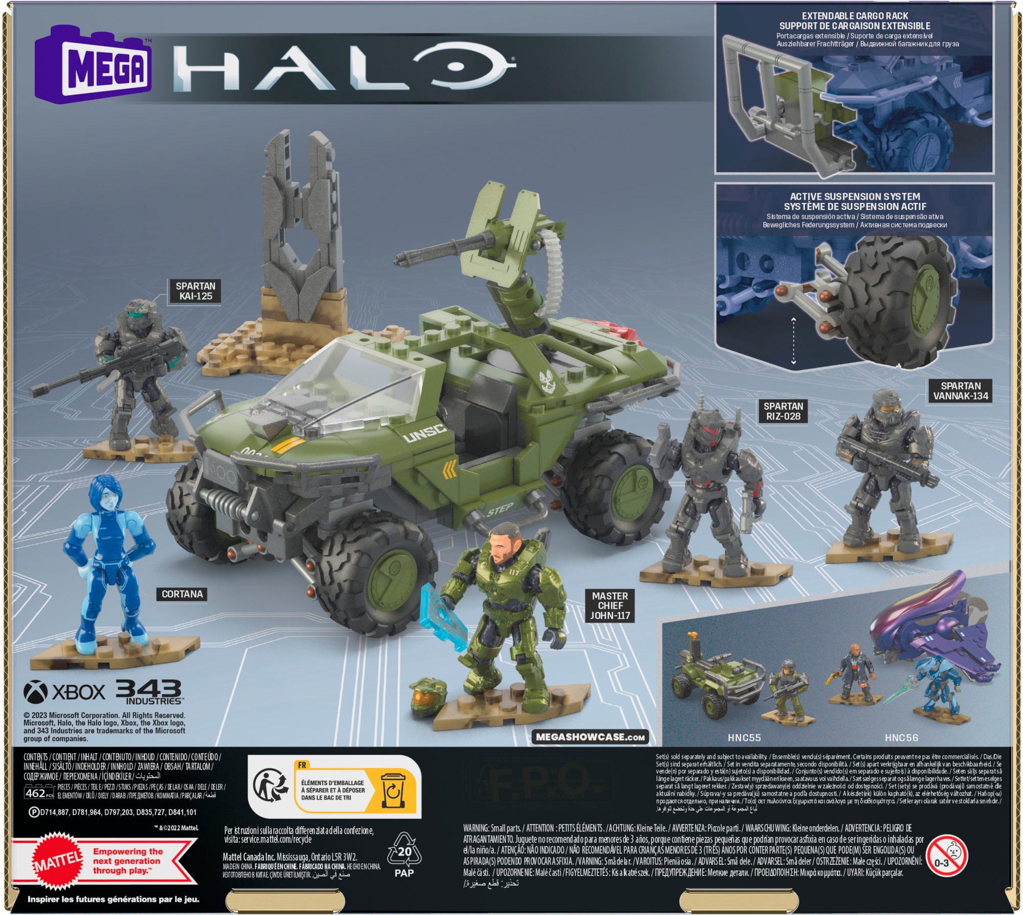 MEGA Halo FLEETCOM Warthog Vehicle Building Set - Image 8