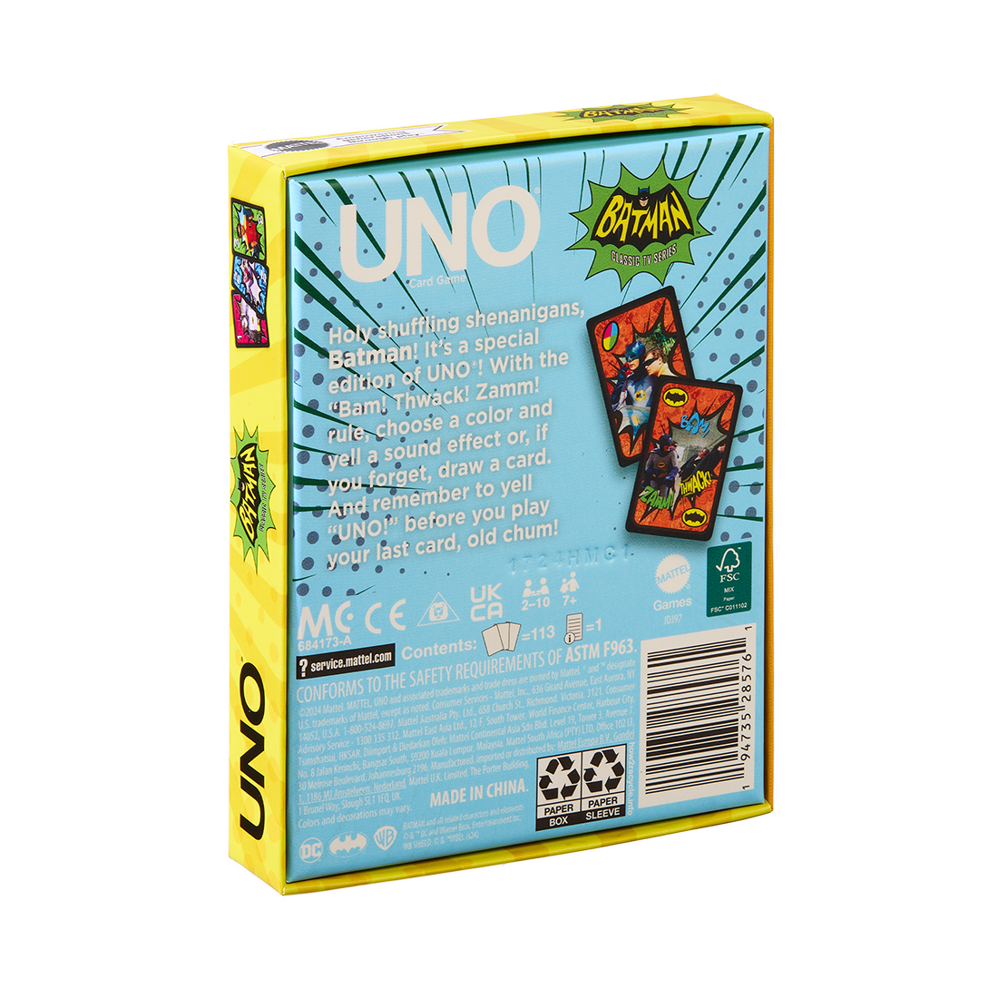 UNO Fandom Batman Classic TV Series Deck - Image 10