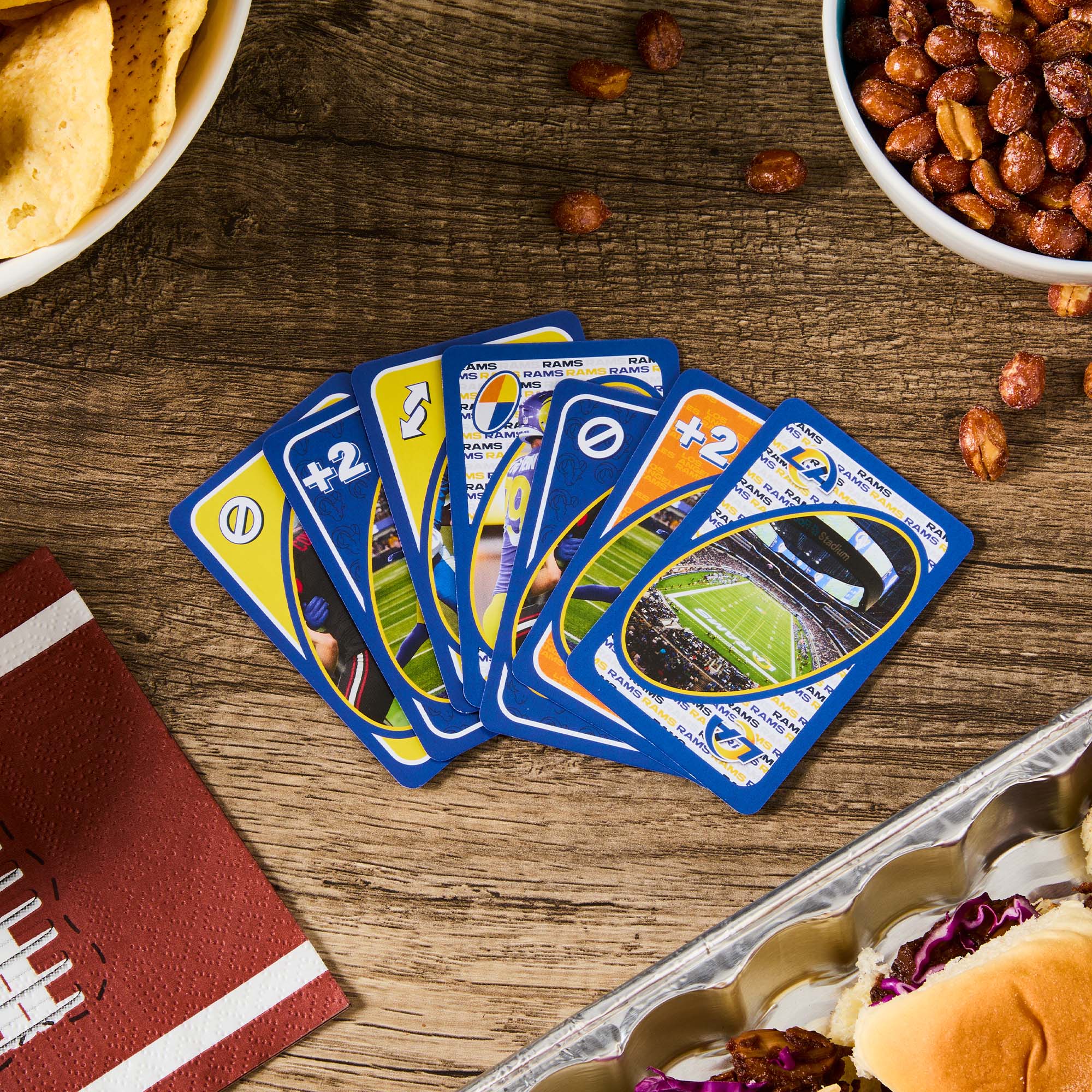 UNO Fandom NFL Los Angeles Rams Game Deck - Image 3