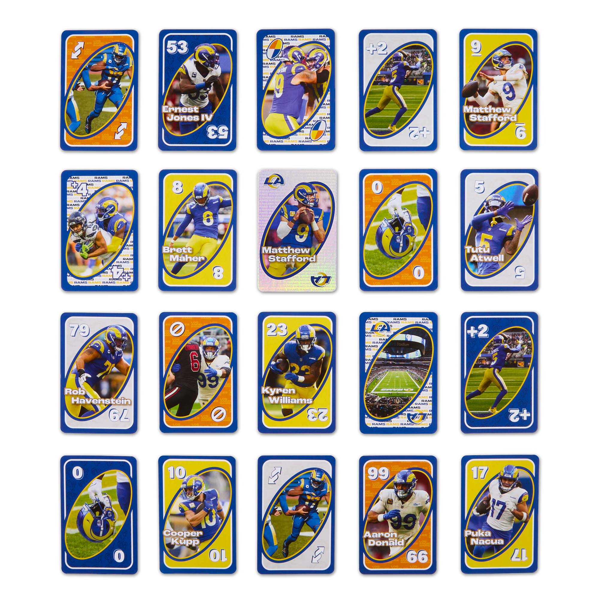 UNO Fandom NFL Los Angeles Rams Game Deck - Image 5