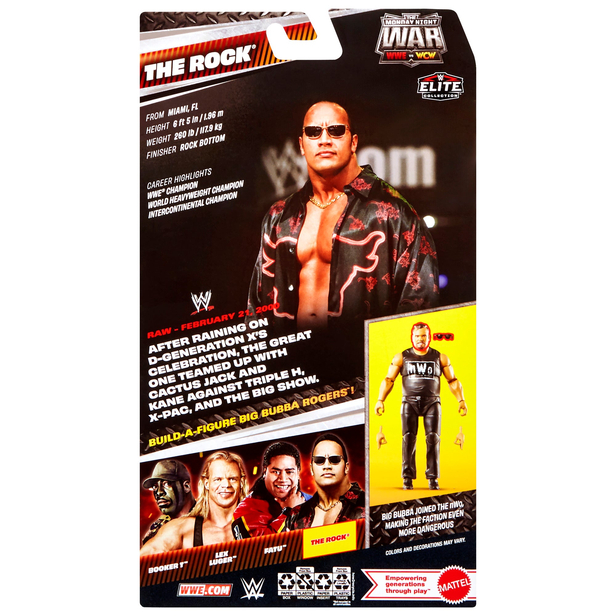 WWE Monday Night War Elite Collection The Rock Action Figure - Image 9