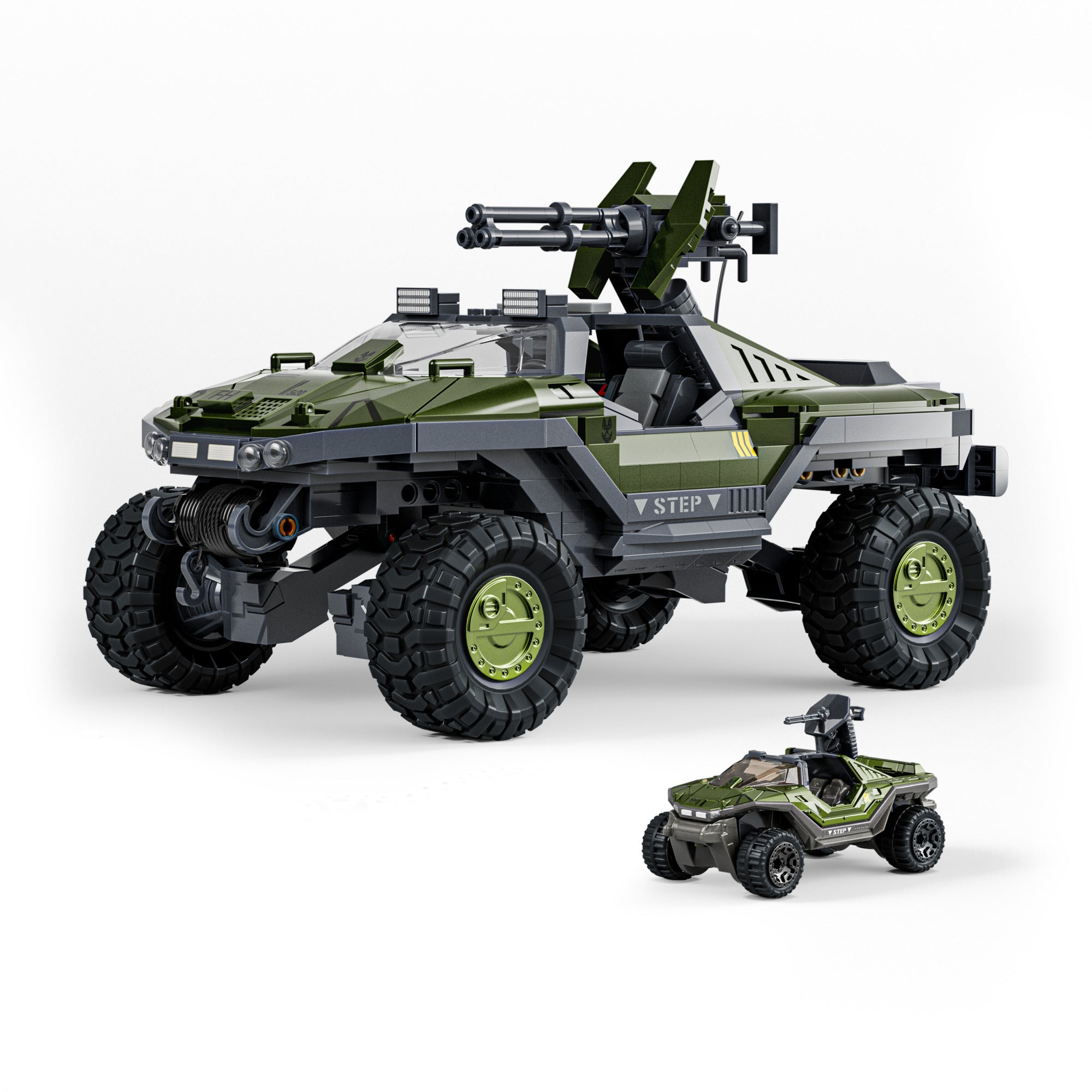 Mattel Brick Shop Hot Wheels Halo UNSC M12 Warthog Building Set - Image 8