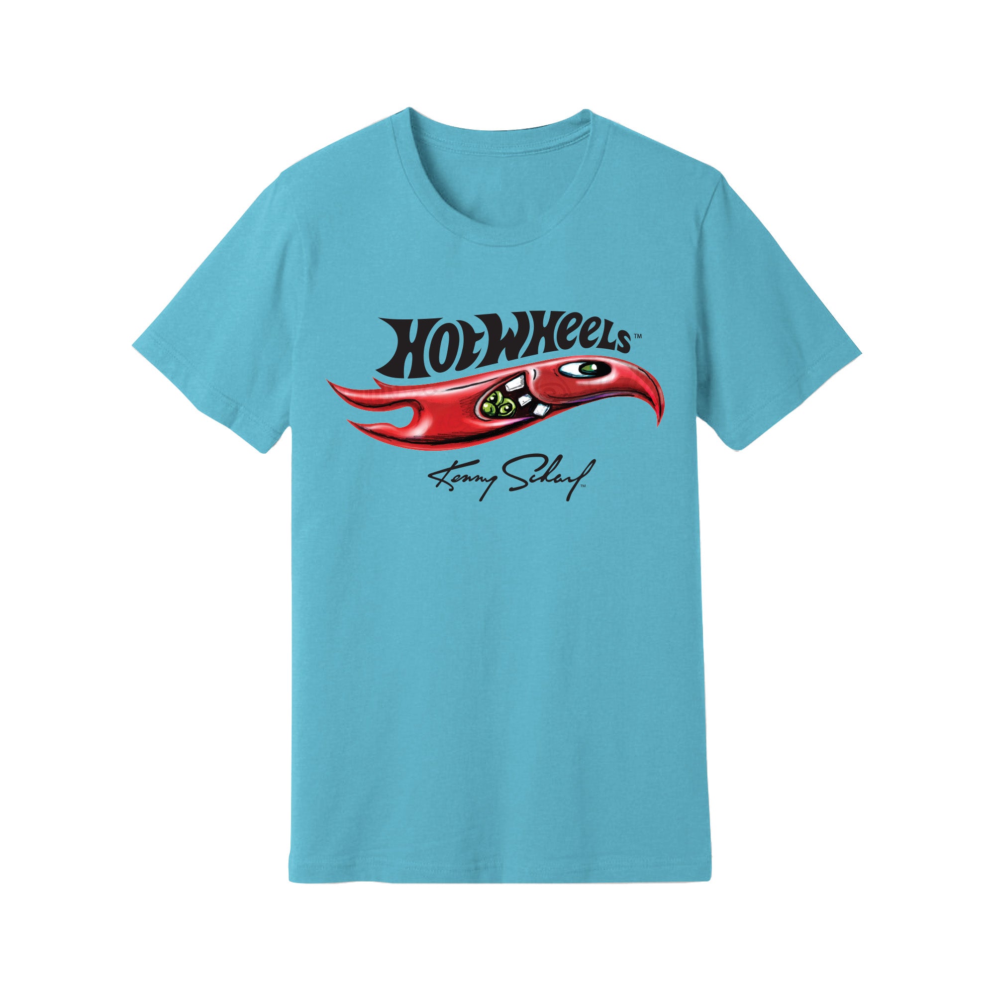 Hot Wheels x Kenny Scharf Blue T-Shirt - Image 4