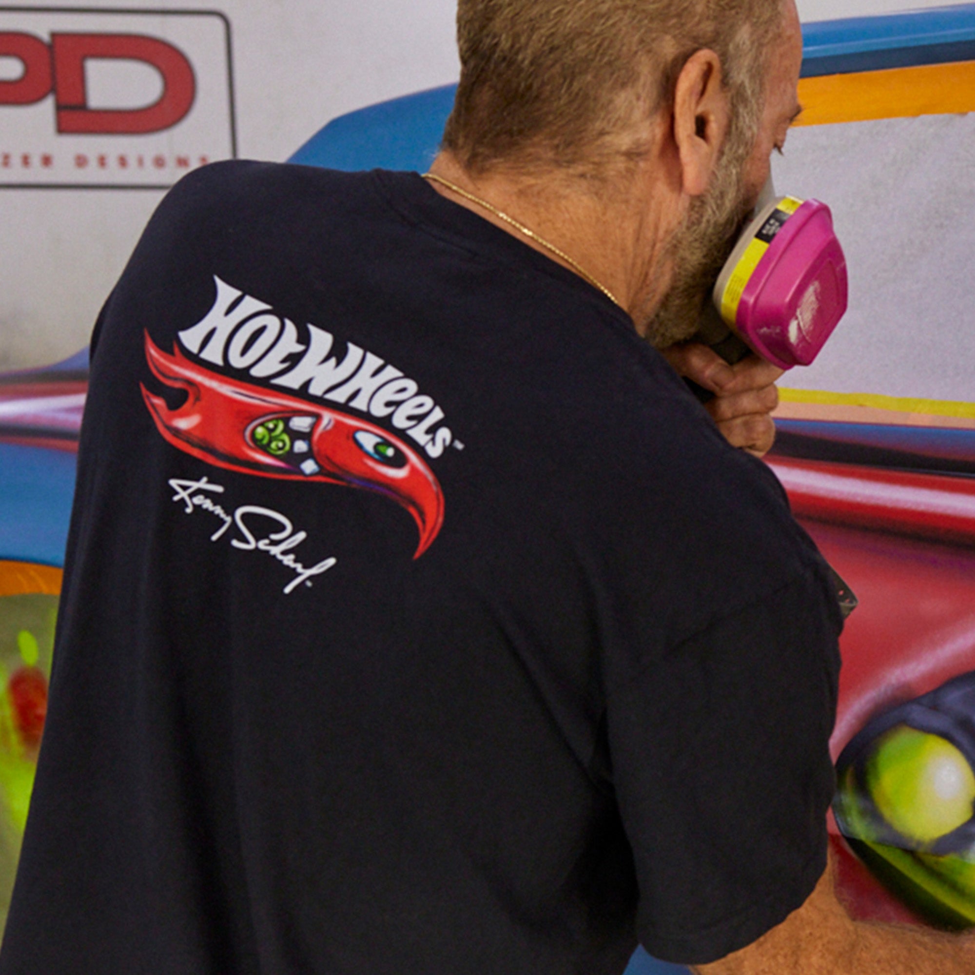 Hot Wheels x Kenny Scharf Black T-Shirt - Image 2