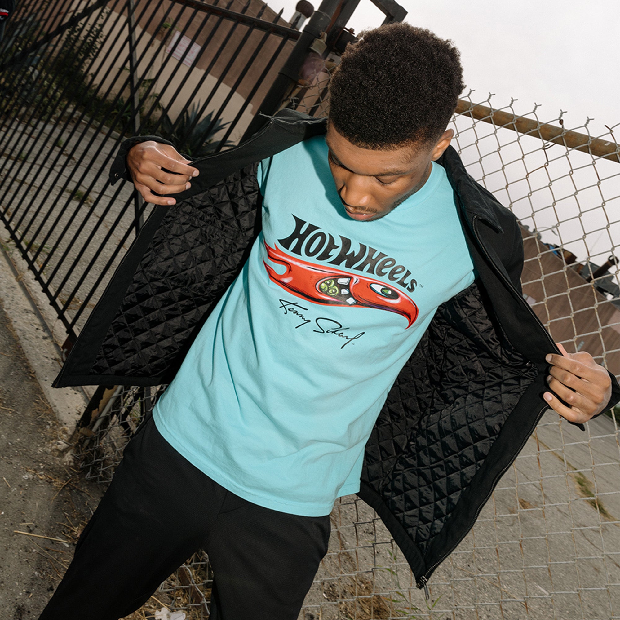 Hot Wheels x Kenny Scharf Blue T-Shirt - Image 2