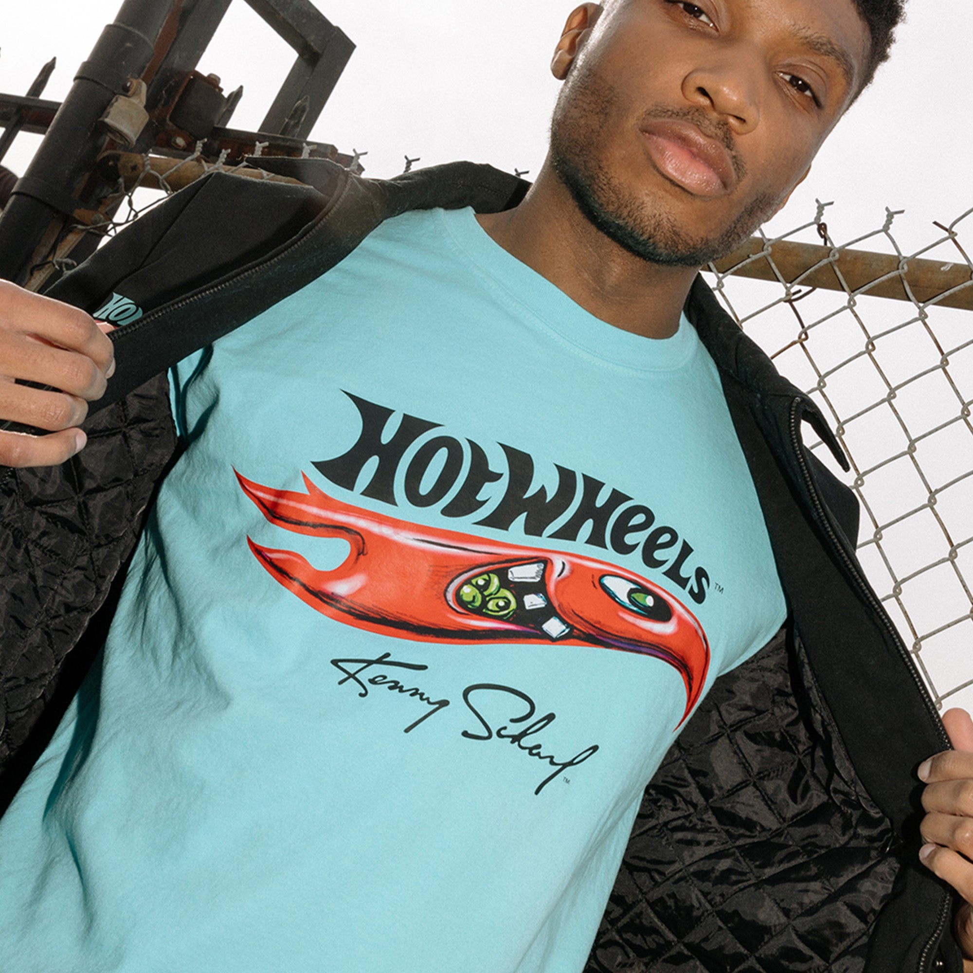 Hot Wheels x Kenny Scharf Blue T-Shirt - Image 3