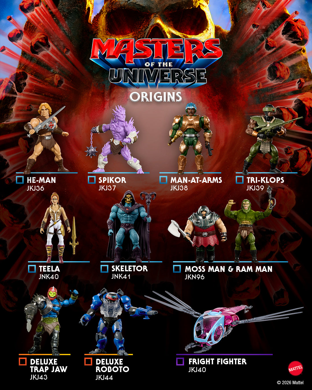 Masters Of The Universe 2026 Movie Accurate Origins Fright Fighter Vehicle. 5.5 inch Skeletor Whip - Image 6