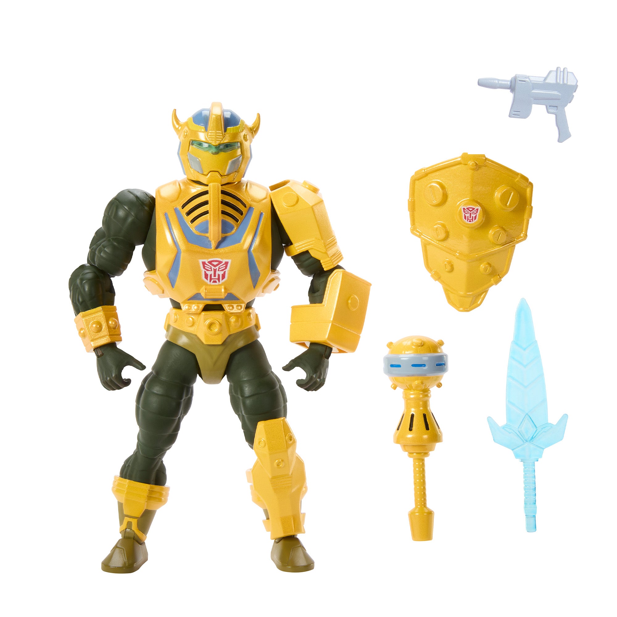 Masters of the Universe x Transformers Bumblebee Armor Man-At-Arms Action Figure - Image 7