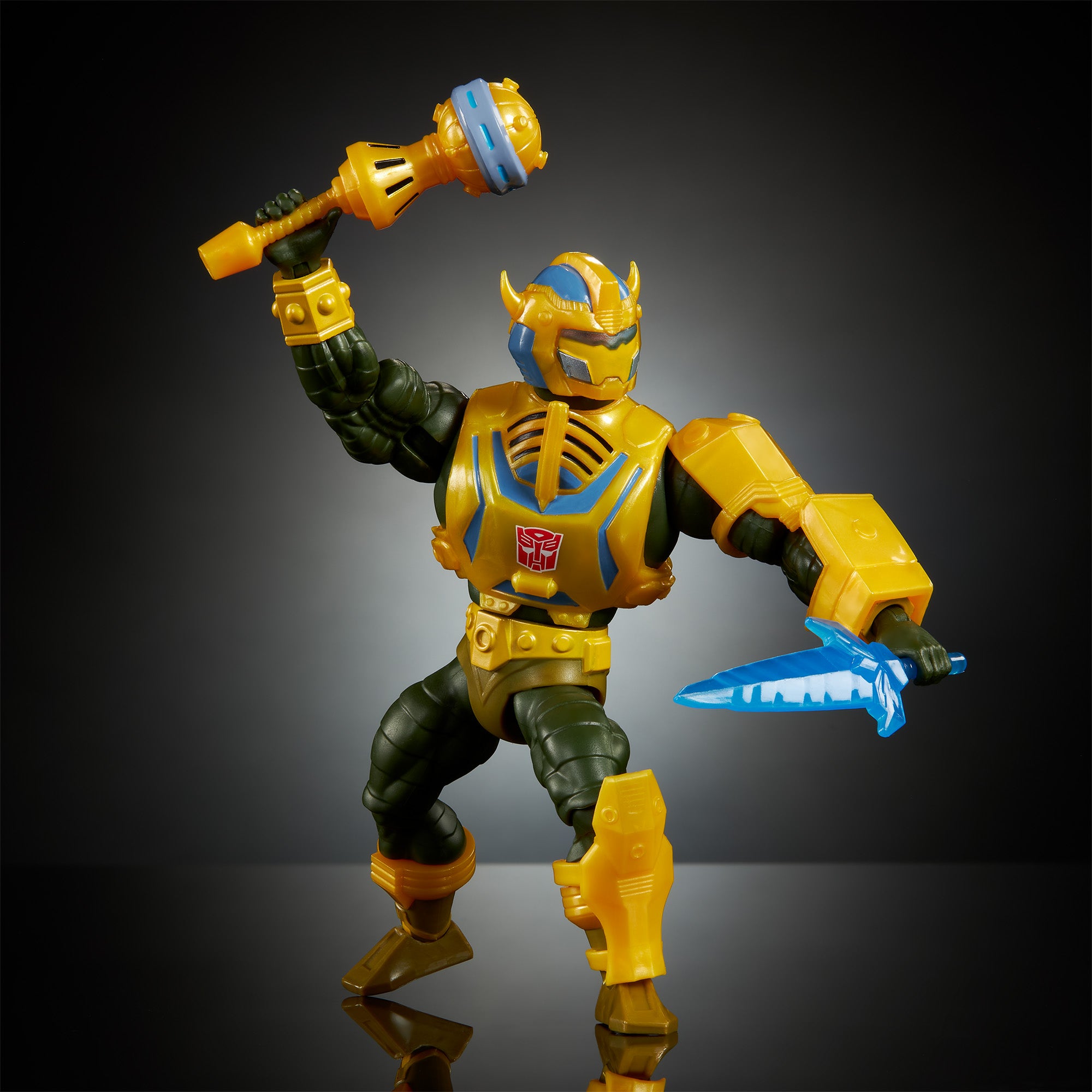 Masters of the Universe x Transformers Bumblebee Armor Man-At-Arms Action Figure - Image 3