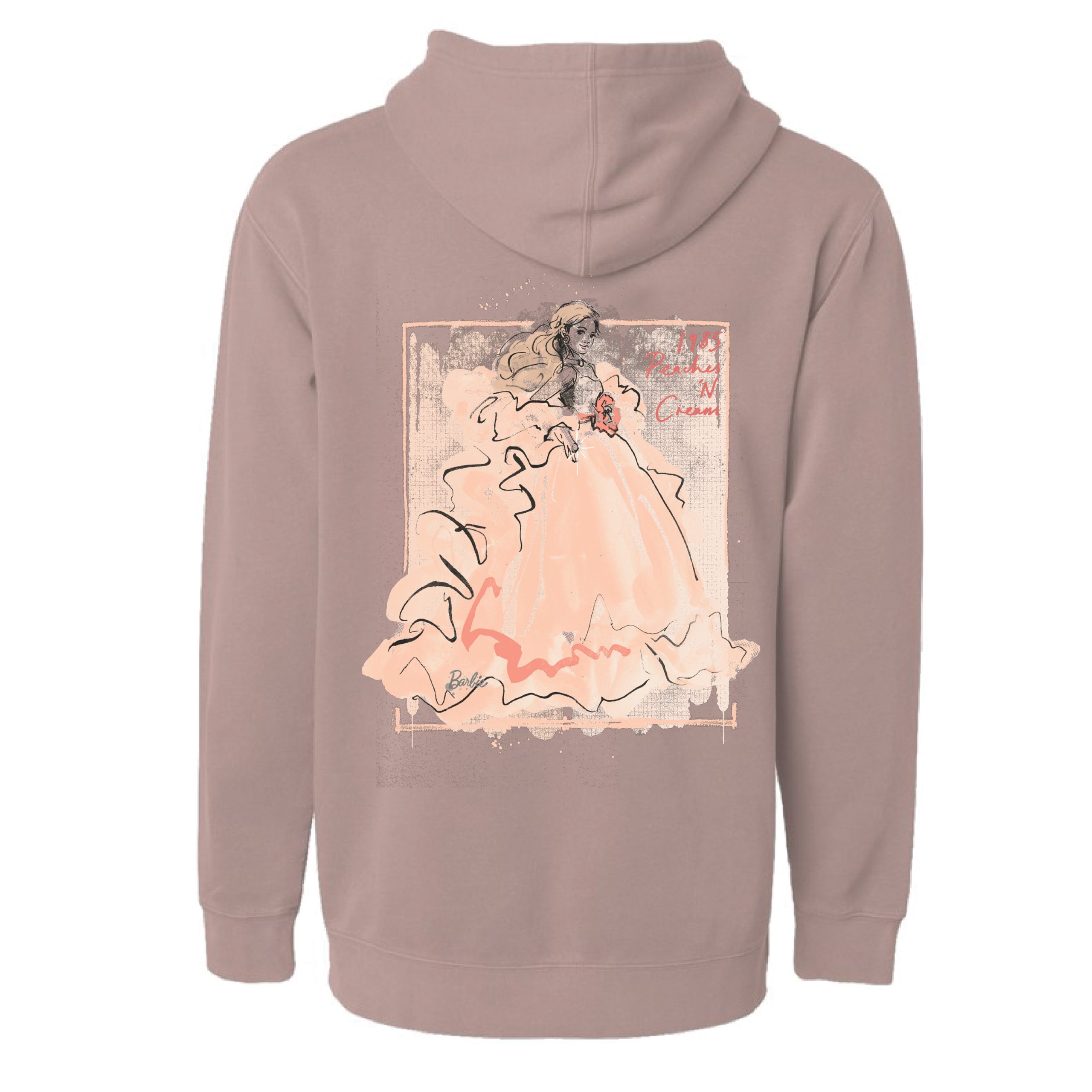Barbie Peaches 'n Cream Mauve Hoodie - Image 2