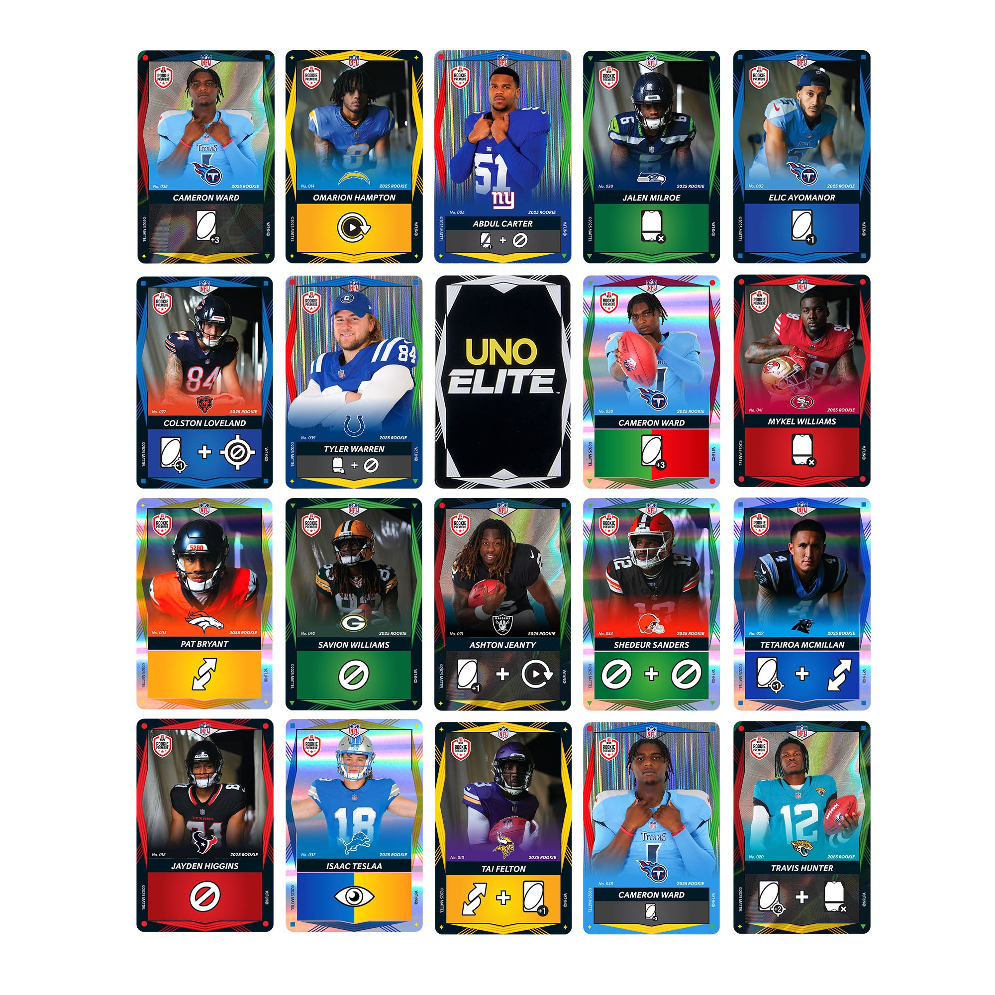 UNO Elite NFL 2025 Rookie Bundle - Image 3