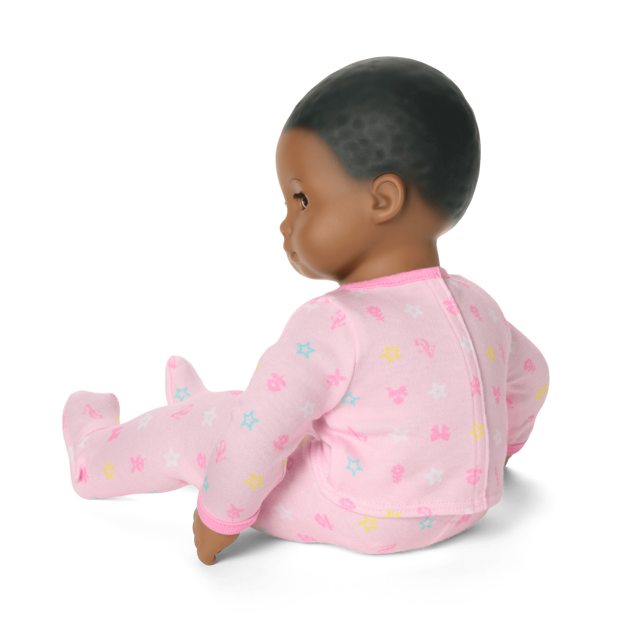 Bitty Baby® Doll #1 with black hair in Pastel Pink - Image 4
