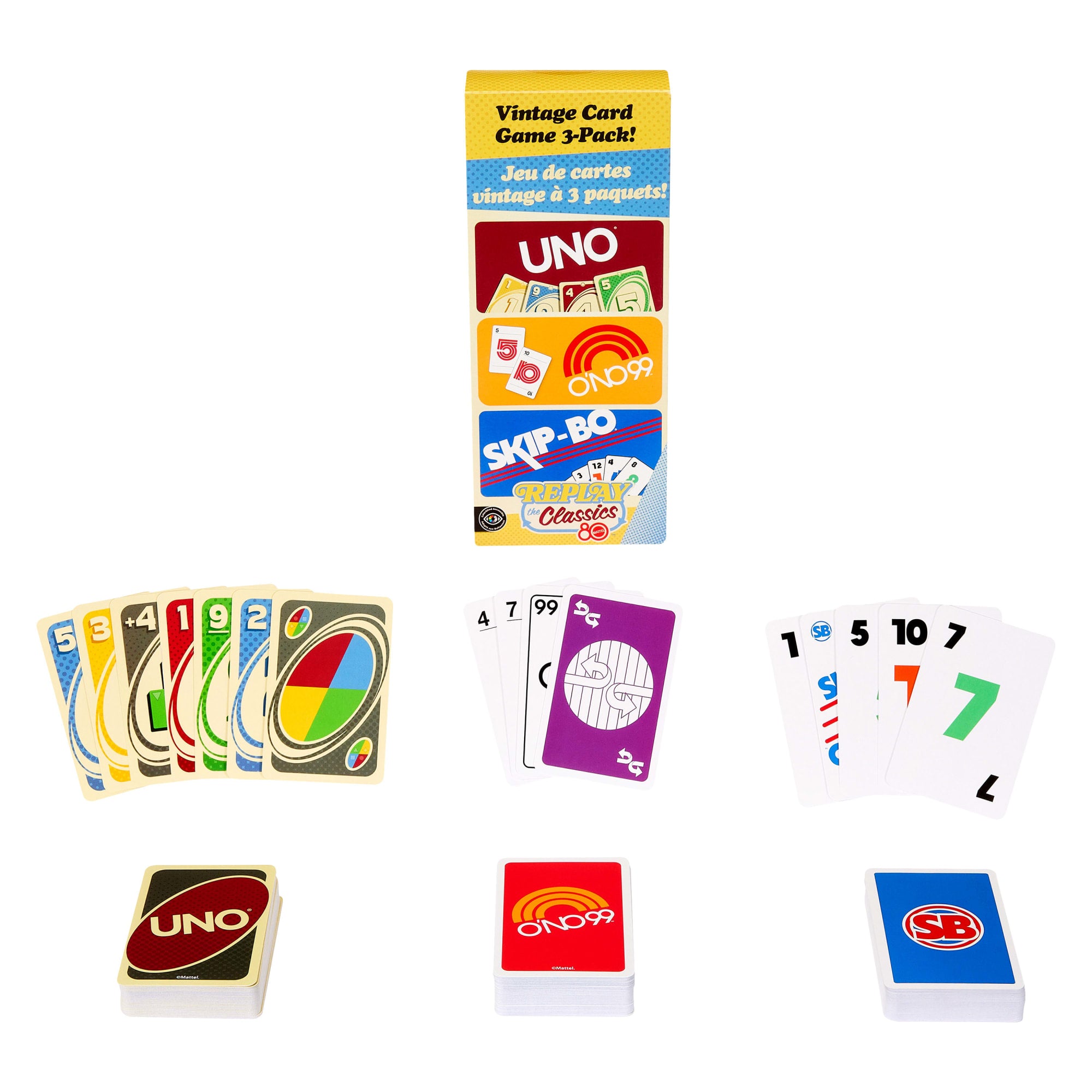 Vintage Set With 3 Card Games. UNO. O'No 99 & Ski-Bo For Kid. Adult & Family Nights & Parties - Image 2