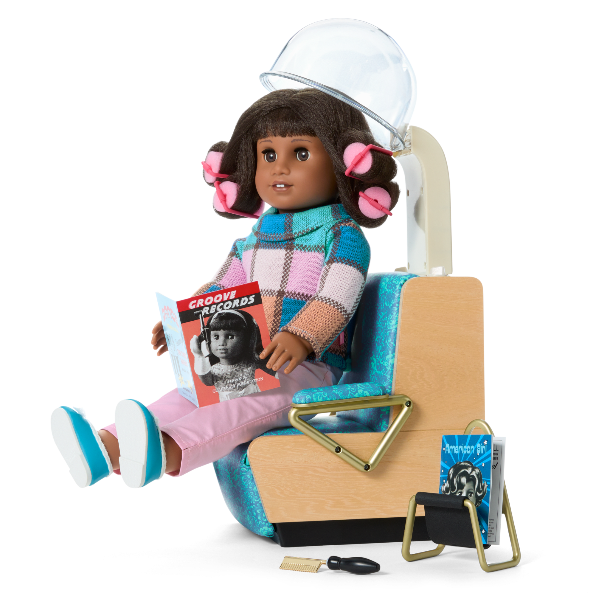 Melody's™ Salon Chair & Accessories for 18-inch Dolls (Historical Characters) - Image 3