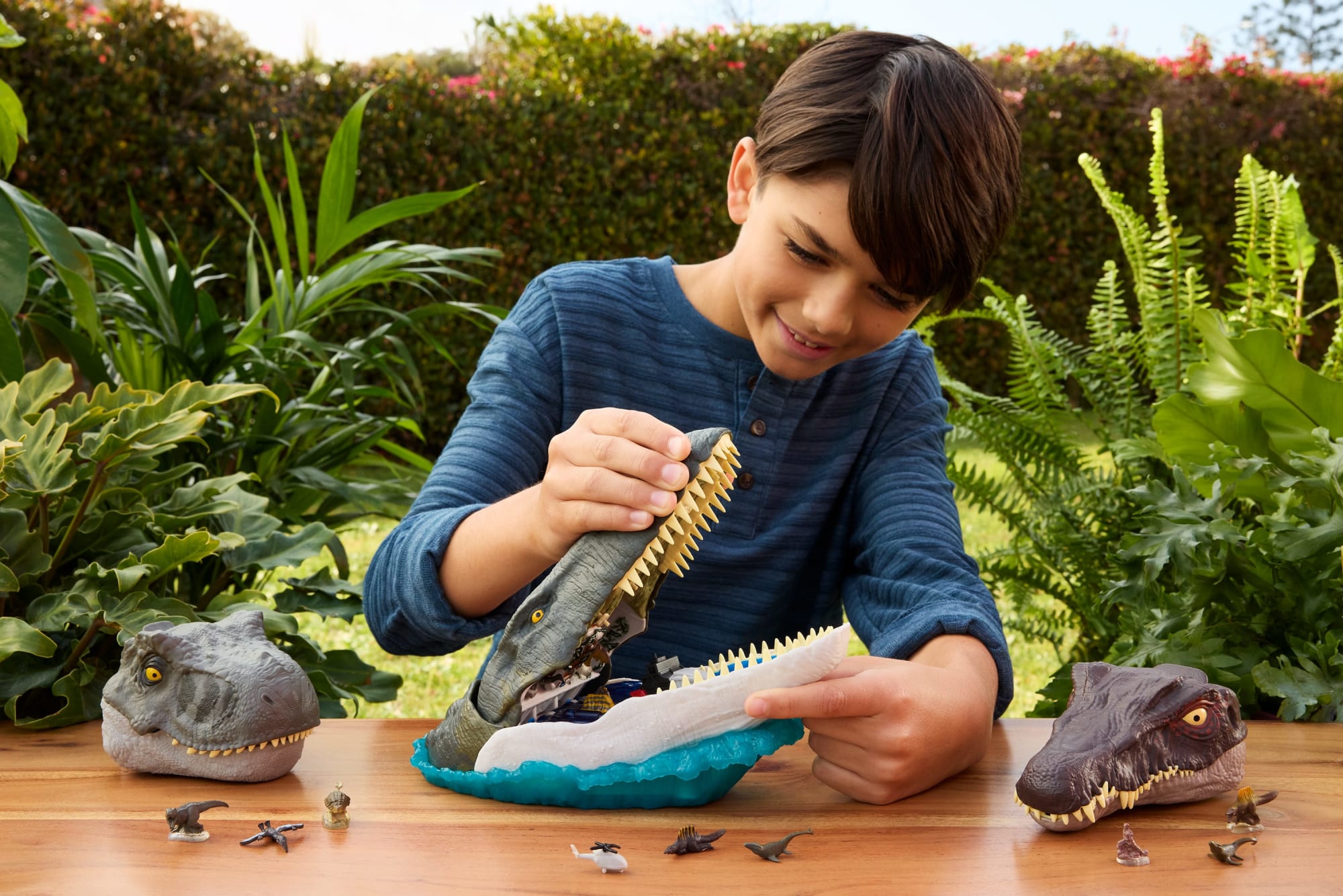 Coffret de Jeu Mosasaure Jurassicworld: Renaissance de Luxe. 7Fonctions et Effets Sonores Interactifs. 6Micro Figurines - Image 2