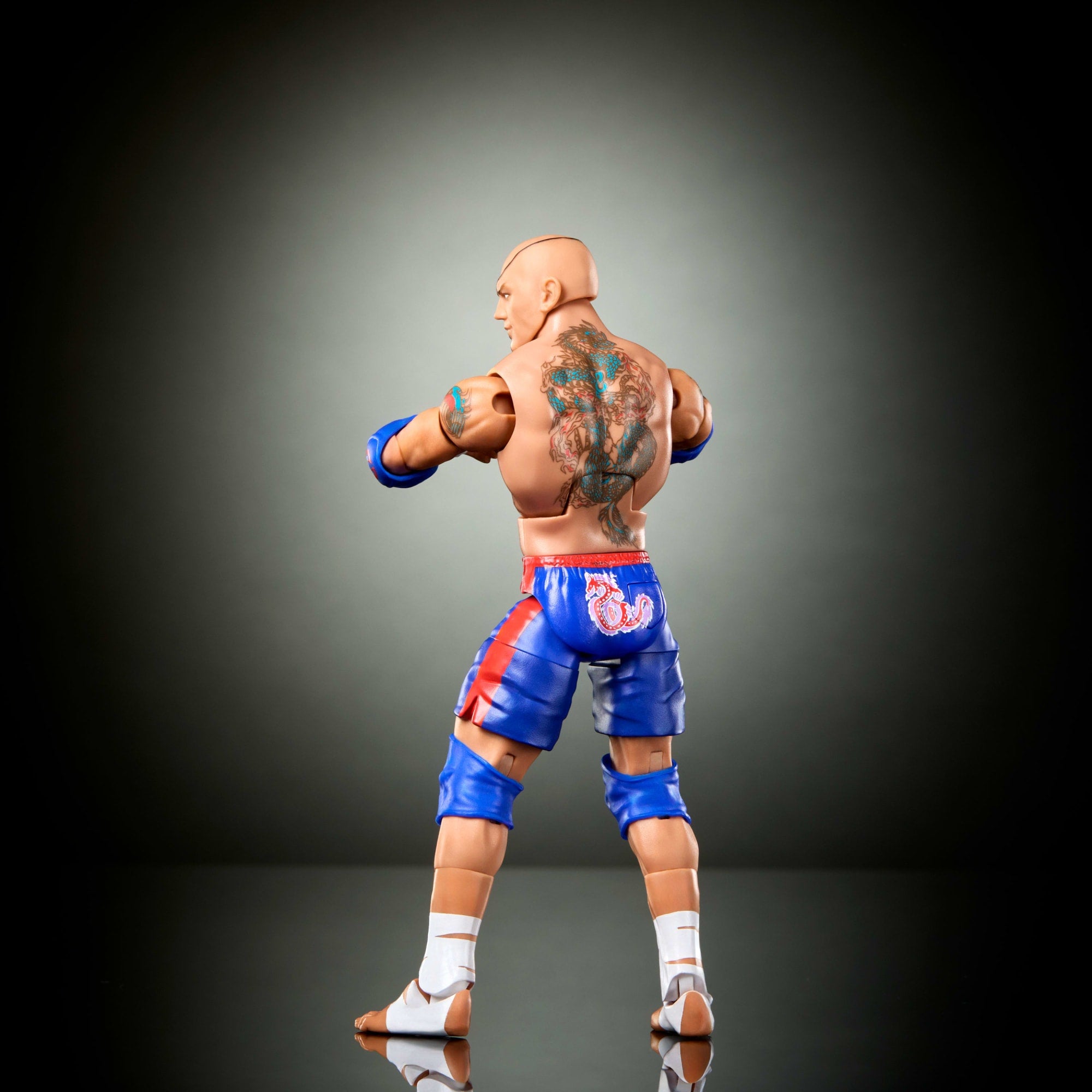 WWE X Street Fighter Batista Action Figure & Accessories. 6-Inch Collectible Sagat Mashup Set - Image 5