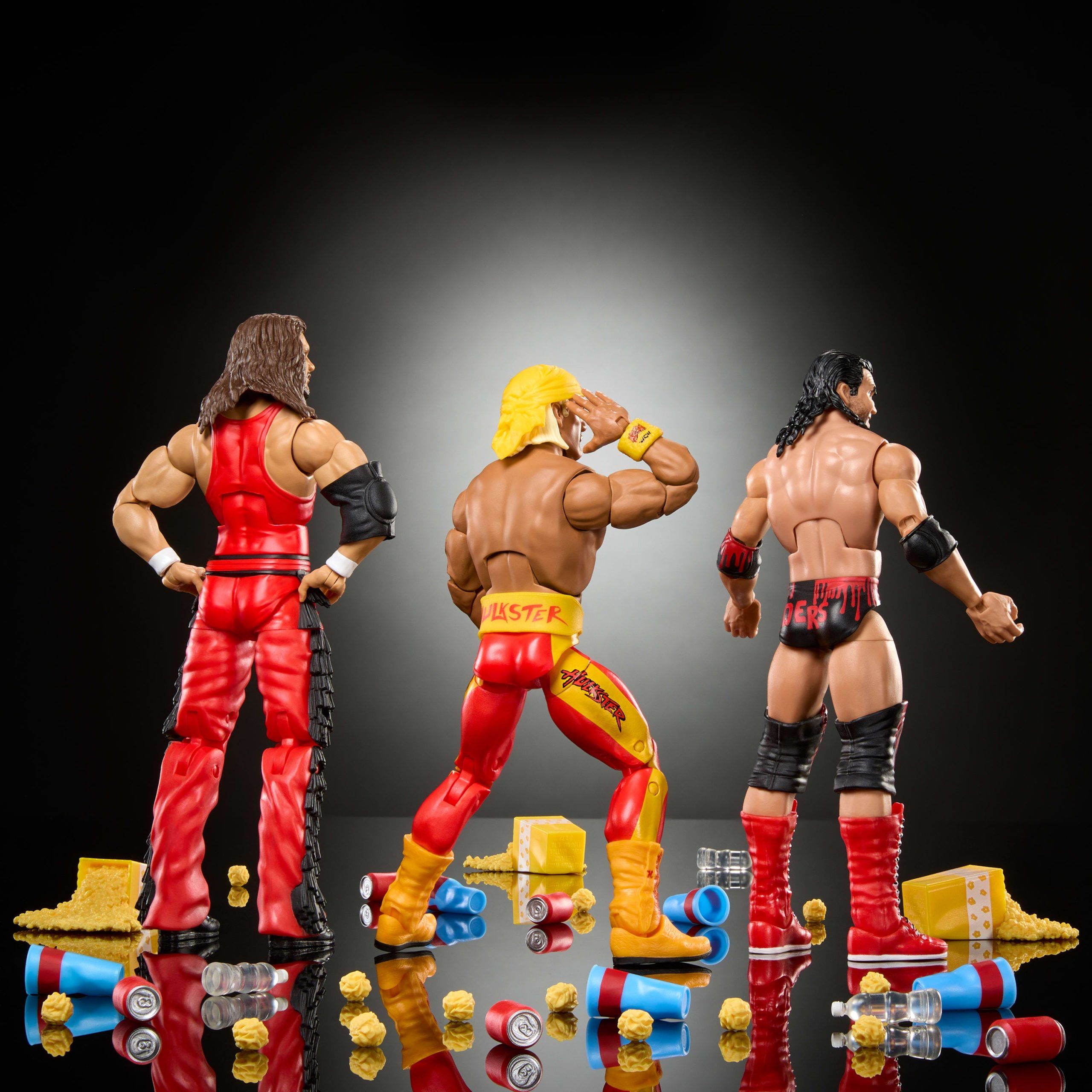 WWE Elite Scott Hall Kevin Nash Hulk Hogan Action Figures - Image 6