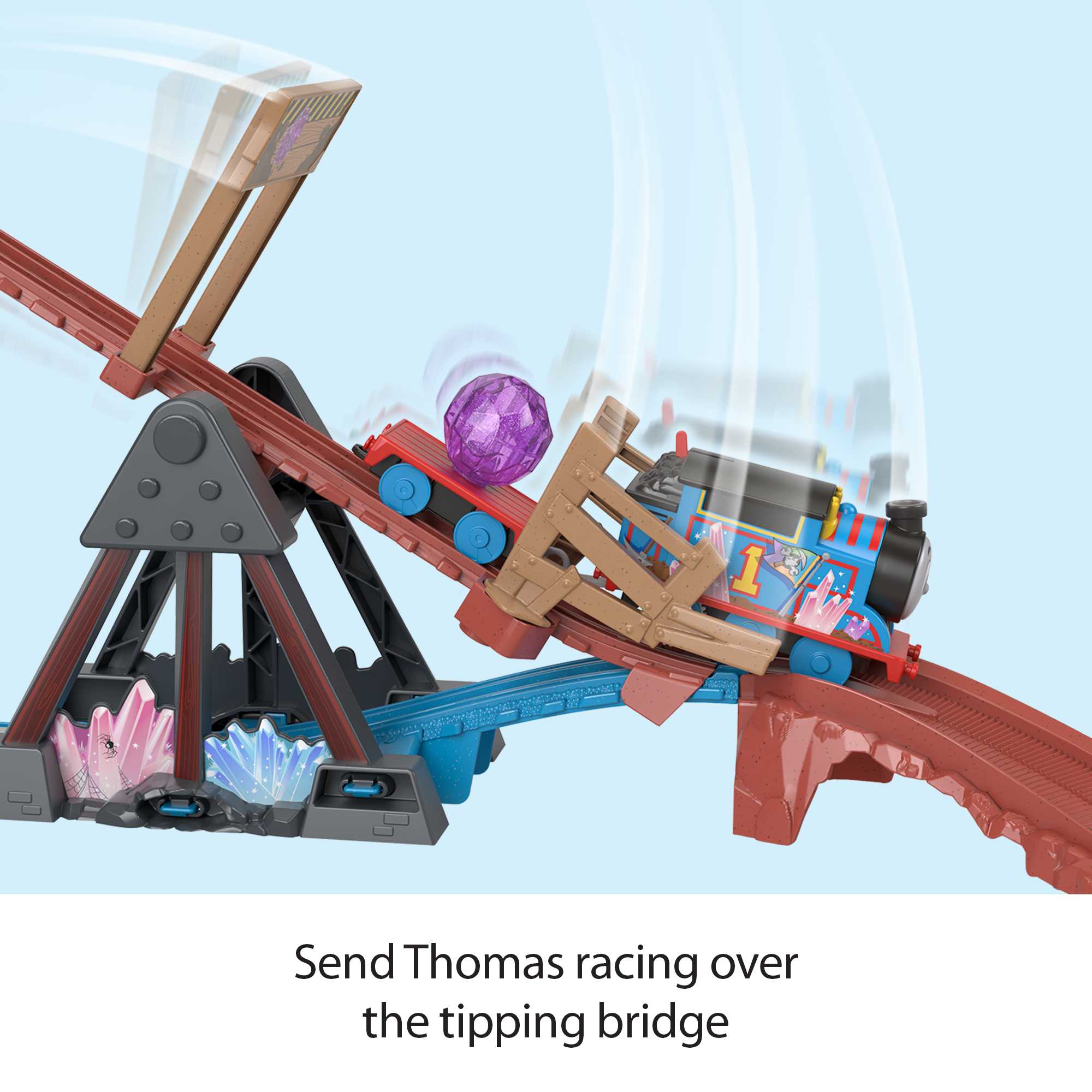 Thomas & Friends Crystal Caves Adventure Set With Motorized Thomas Train & 8 Ft Of Track - Image 3