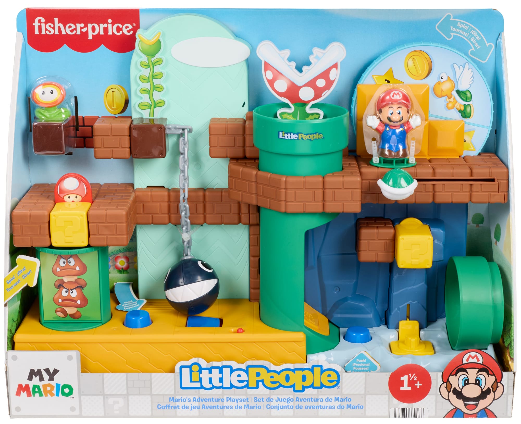 Little People Nintendo Juguete para Bebés Playset Mundo de Mario Bros - Image 7