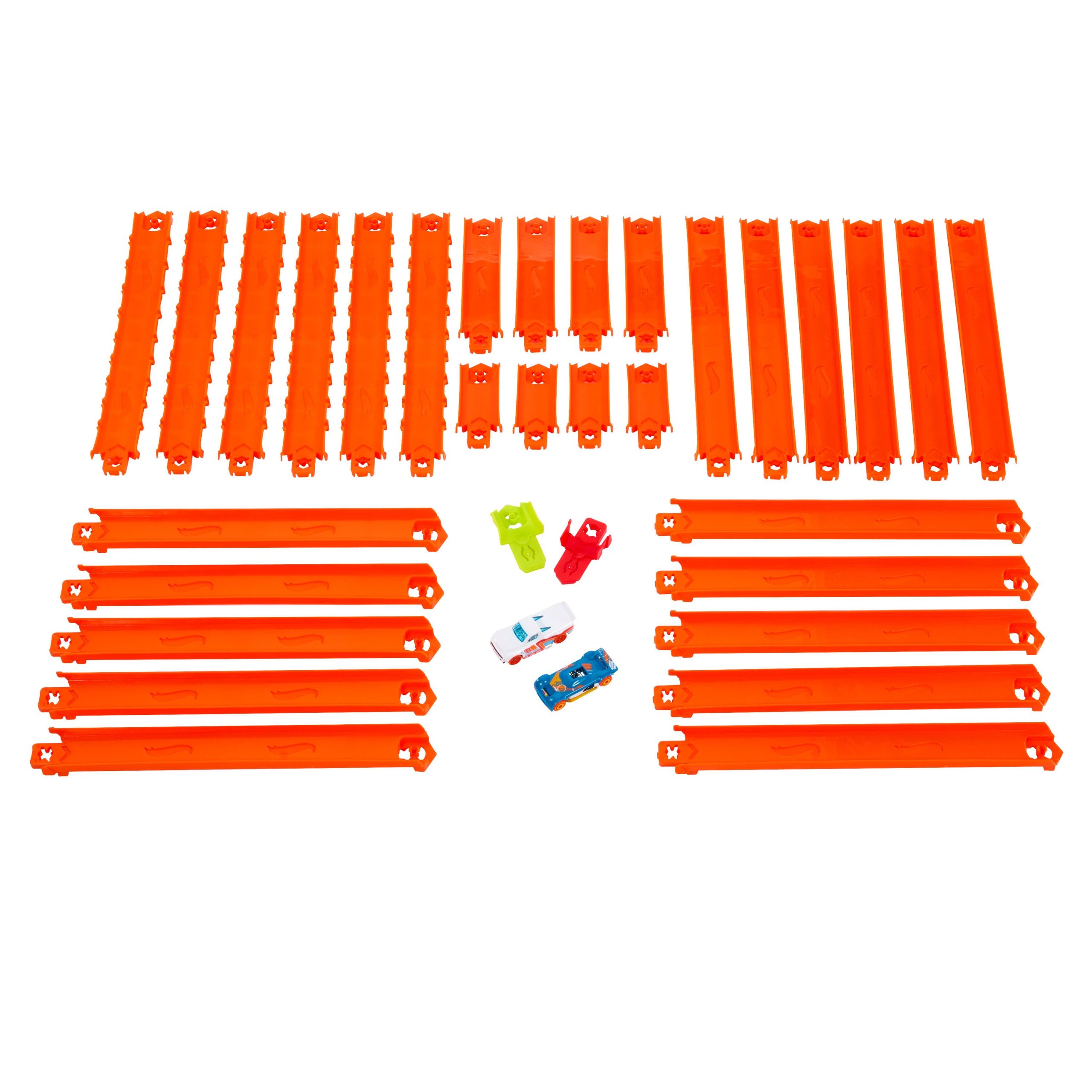 Hot Wheels Track Creator Deluxe Track Pack With 2 Toy Cars. 25 Feet Of Different Speed Snap Tracks - Image 2