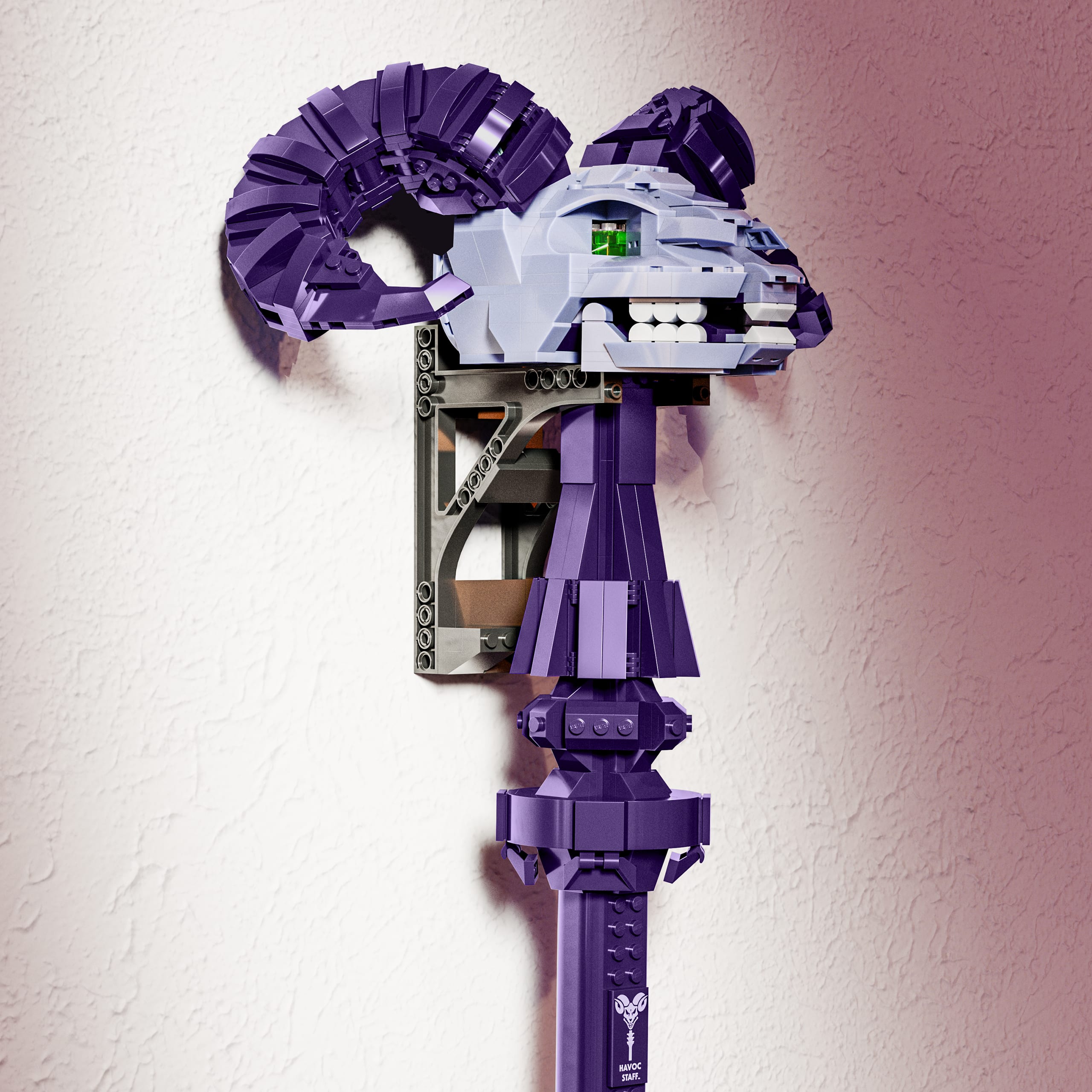 Mattel Brick Shop Masters of the Universe Skeletor Havoc Staff - Image 6
