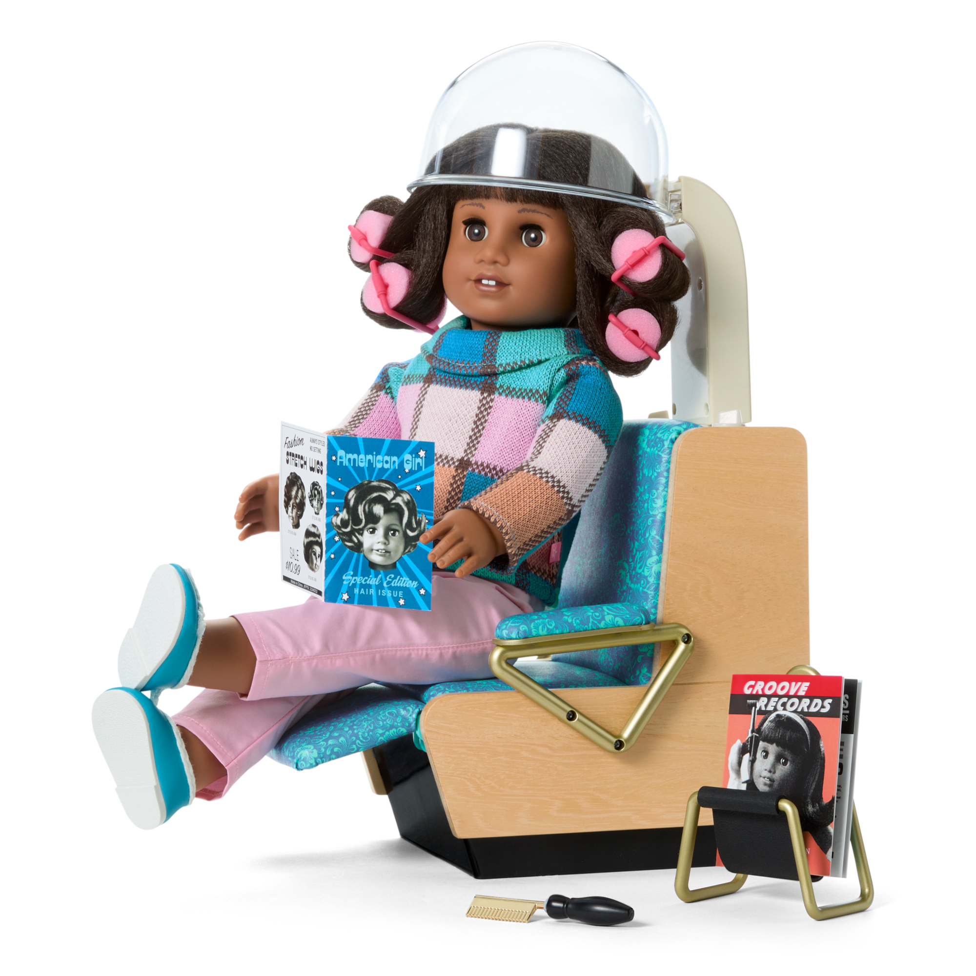 Melody's™ Salon Chair & Accessories for 18-inch Dolls (Historical Characters) - Image 2
