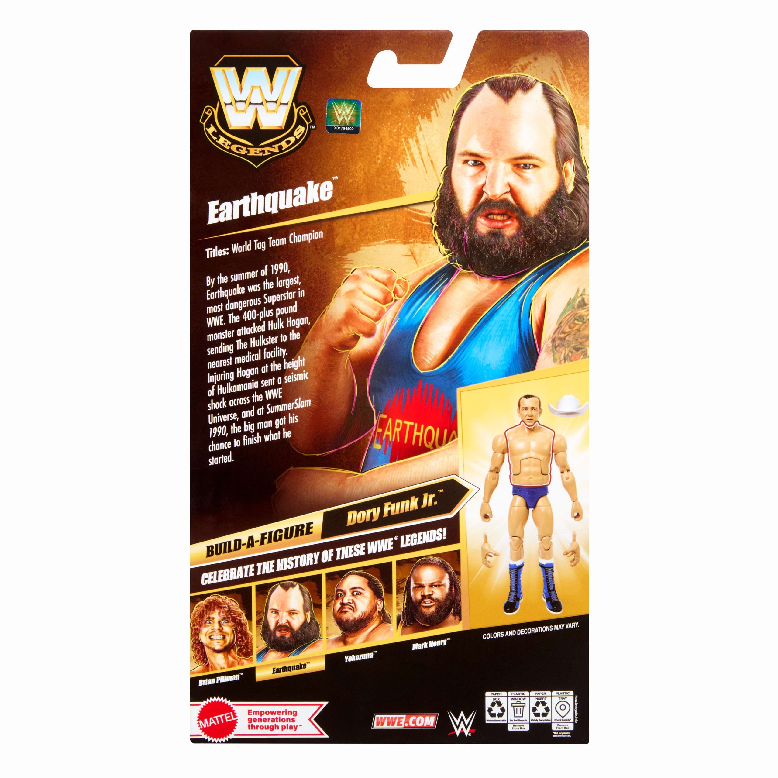 WWE Legends Elite Collection Earthquake Action Figure - Image 7