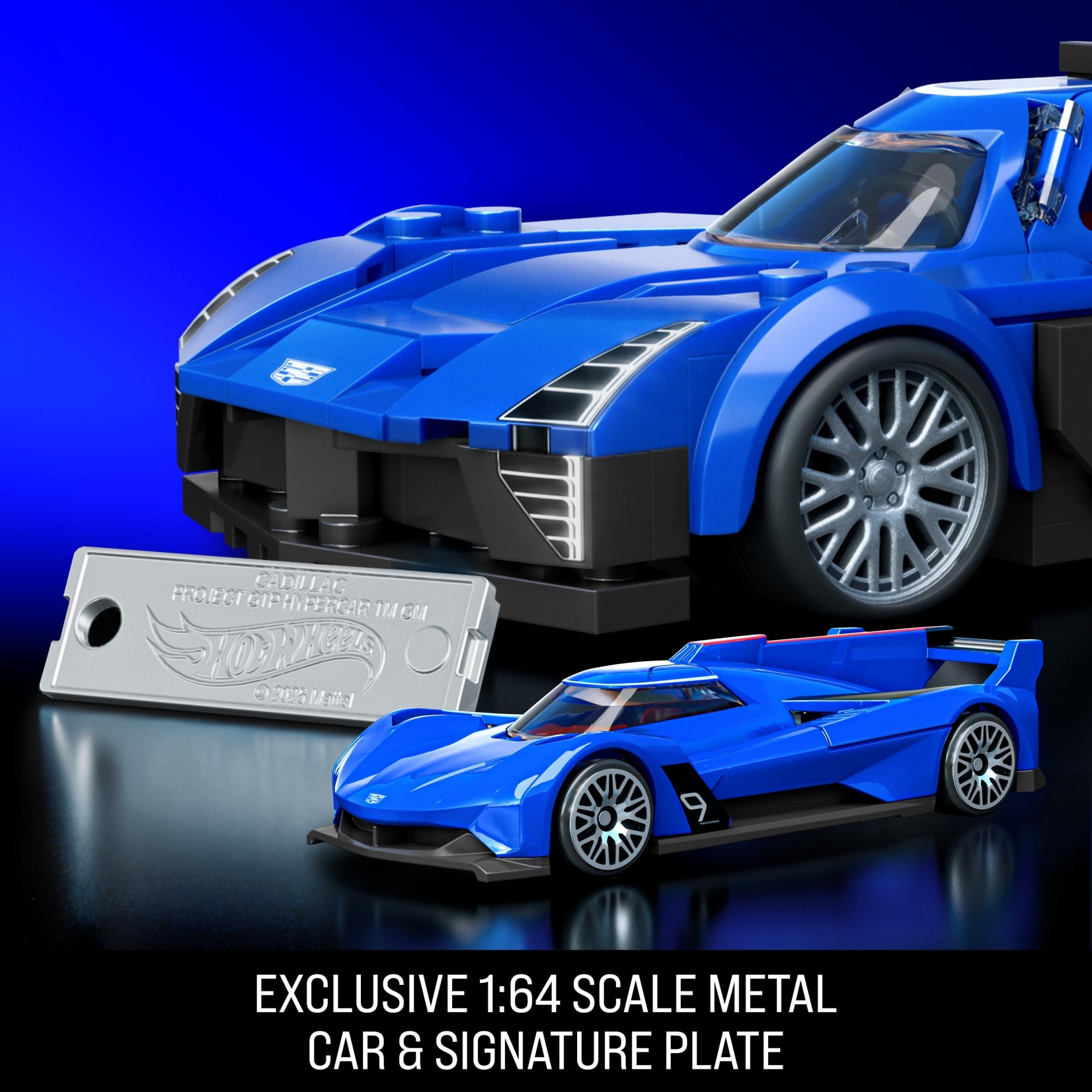 Mattel Brick Shop Hot Wheels Cadillac Project GTP Hypercar Building Toy Kit (236 Pieces). for Collectors - Image 5