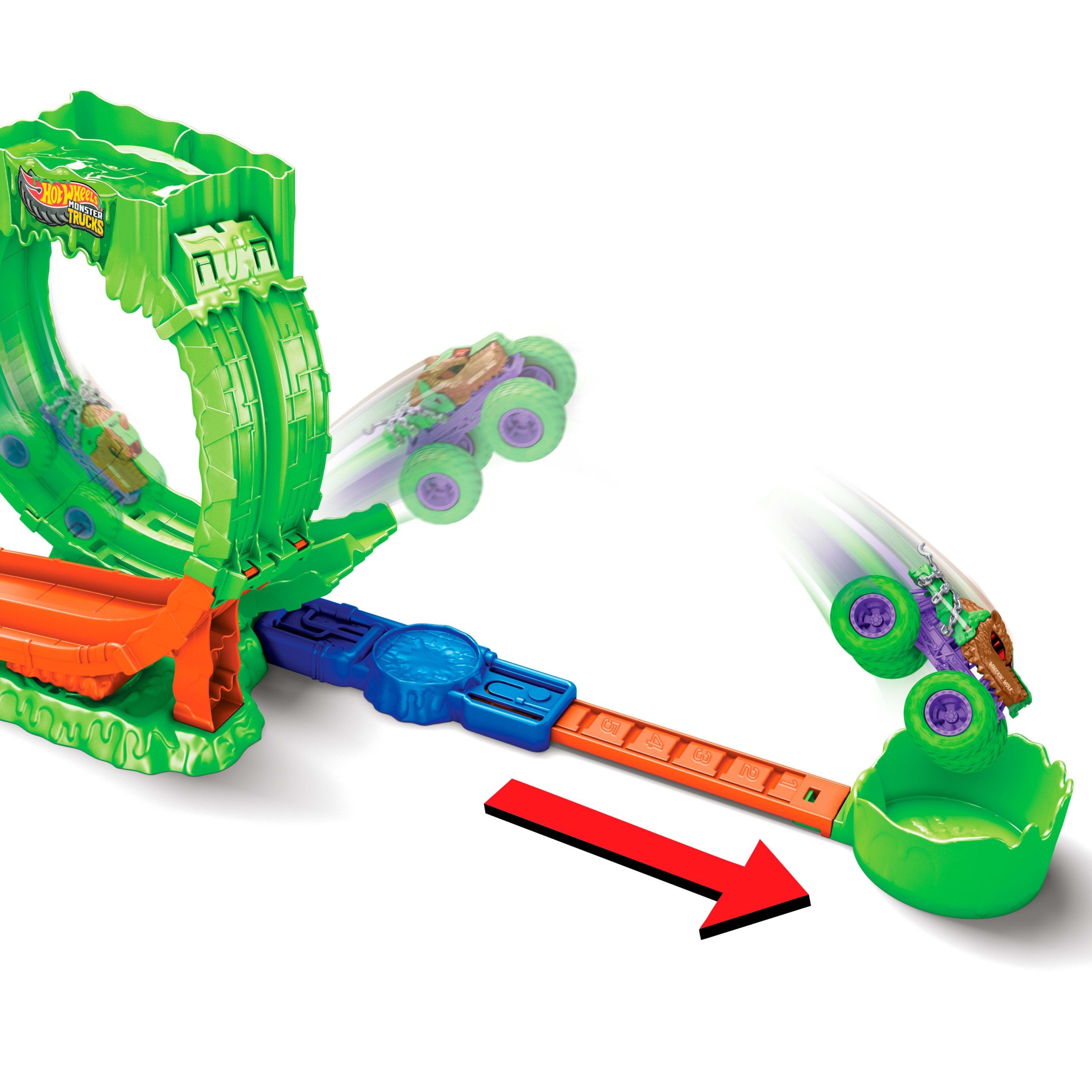 Hot Wheels Coffret Monster Trucks Défi Looping - Image 5