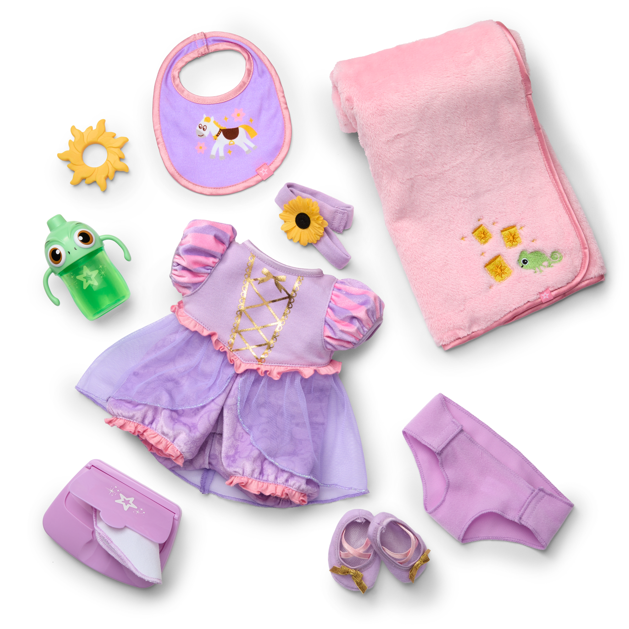 Disney Princess Rapunzel Cuddle & Care Set with Bitty Baby® Doll by American Girl® - Image 2