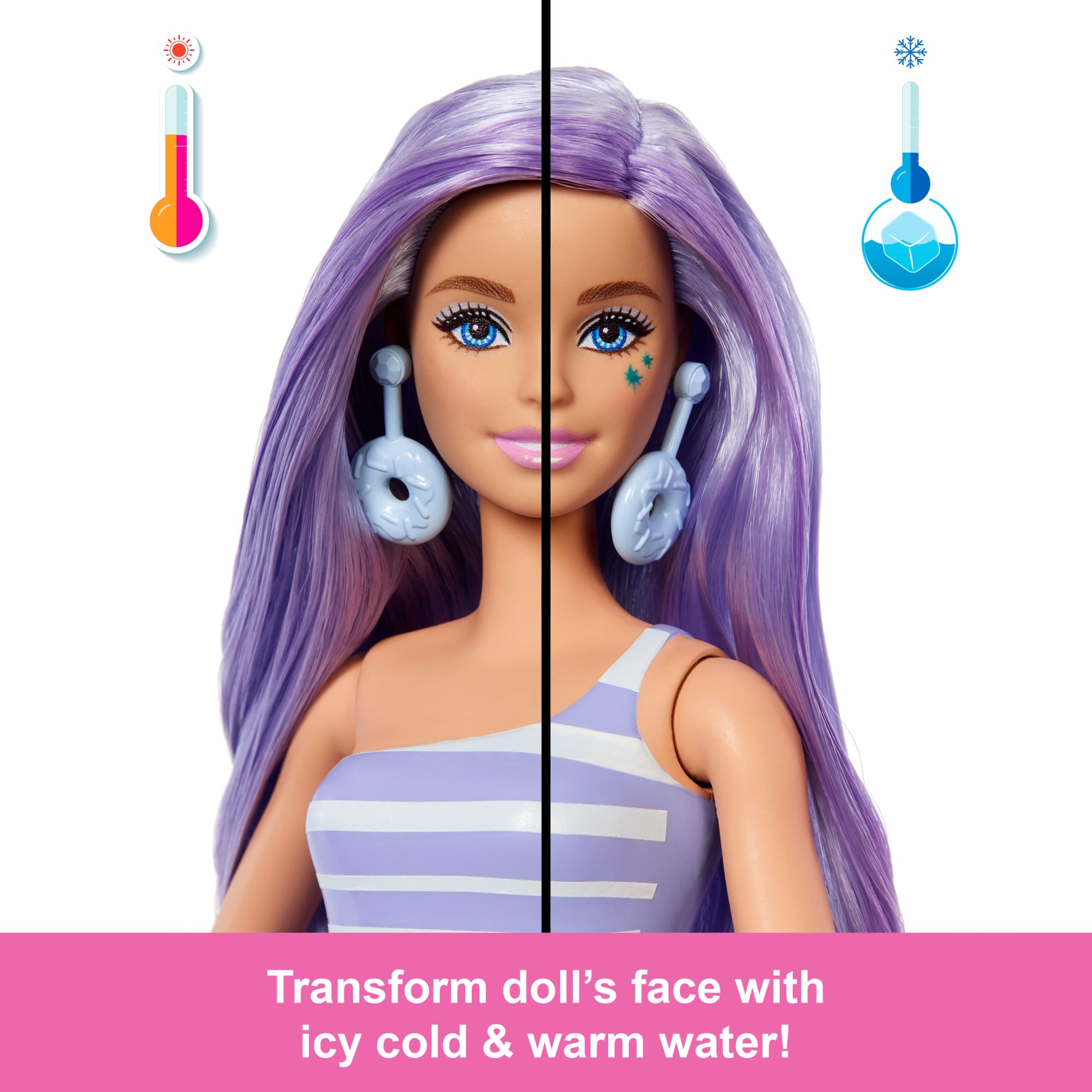 Barbie Pop Reveal Treat Series Doll & Accessories Set. Donut Dreams Fashion Doll & Pet - Image 3