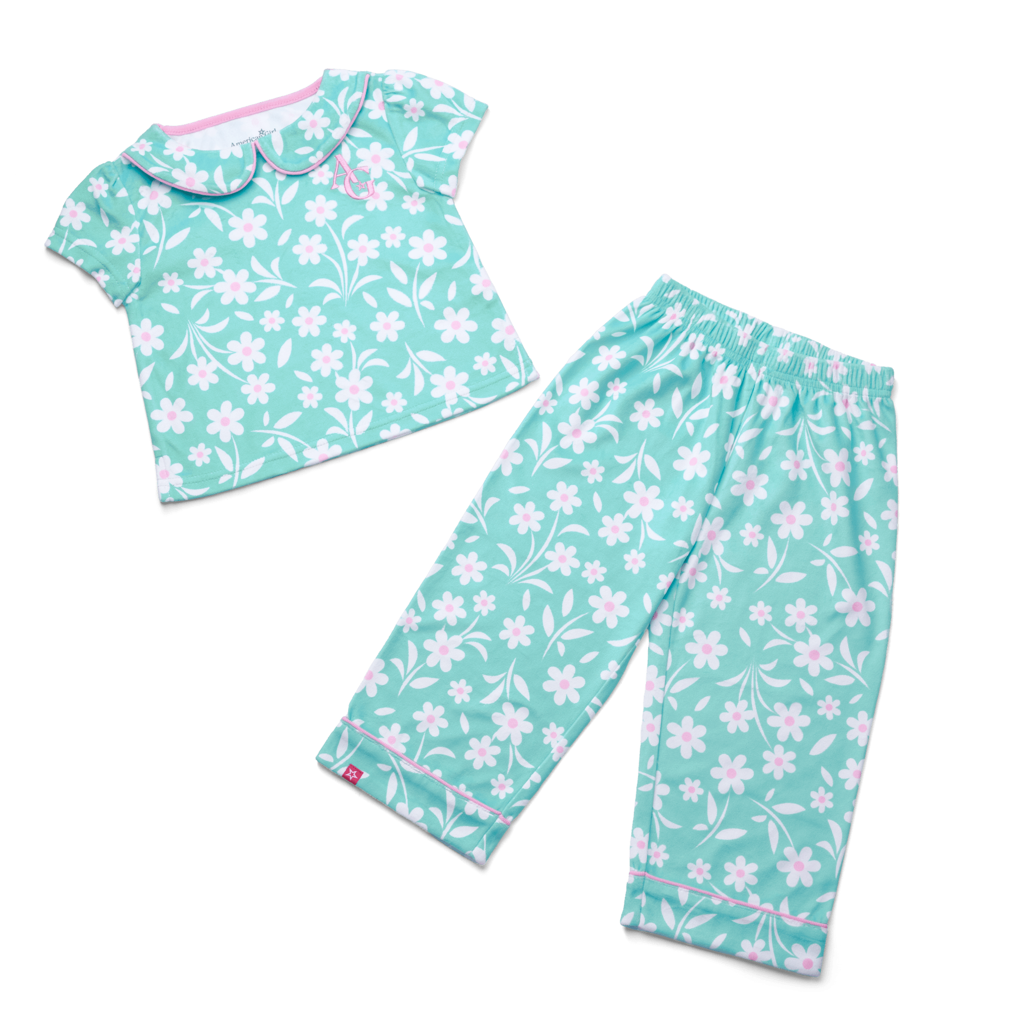 Flower Fun PJs for Little Girls (Bitty Baby®) - Image 2