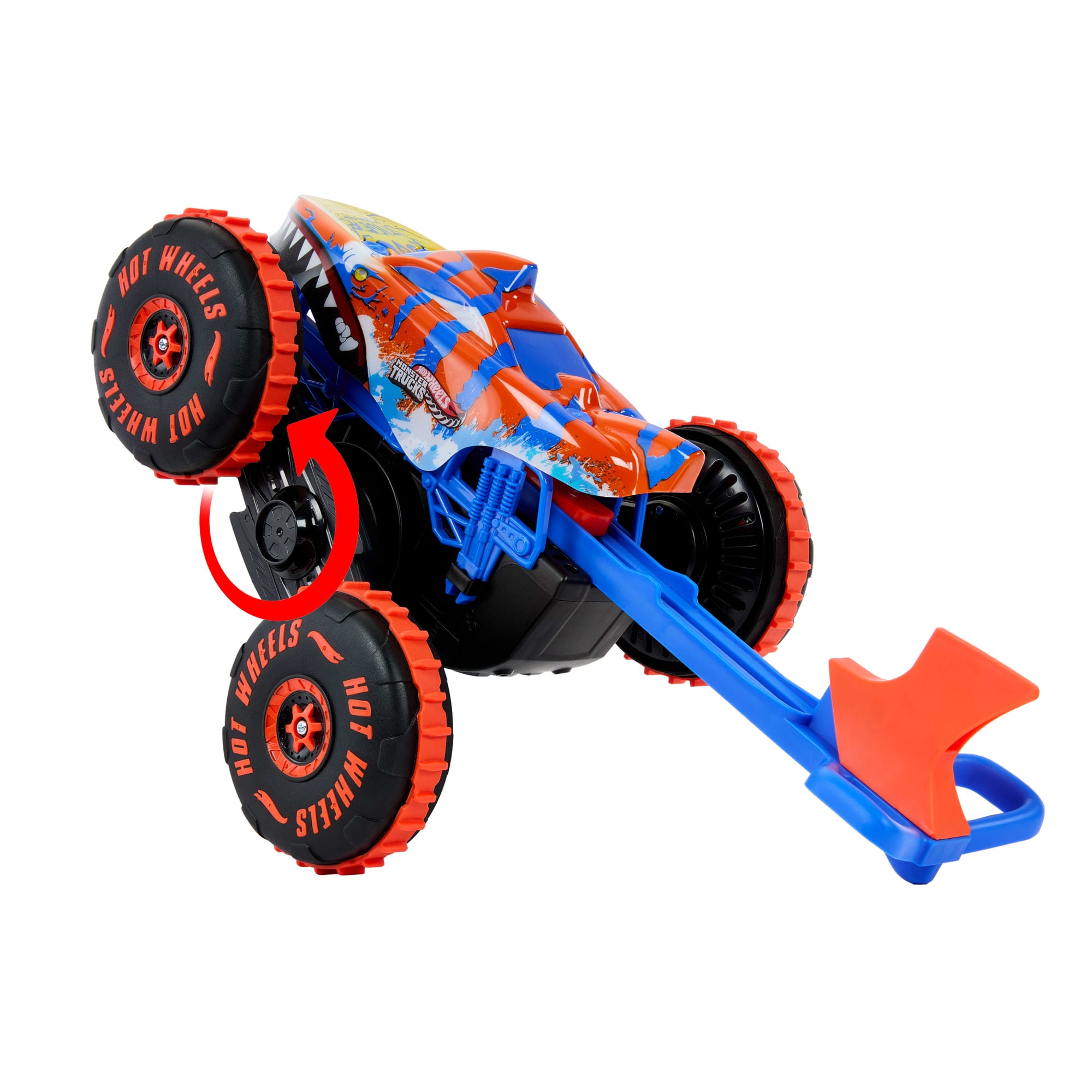 Hot Wheels Monster Trucks-Véhicule Tiger Shark Escaladeur-à Piles - Image 4