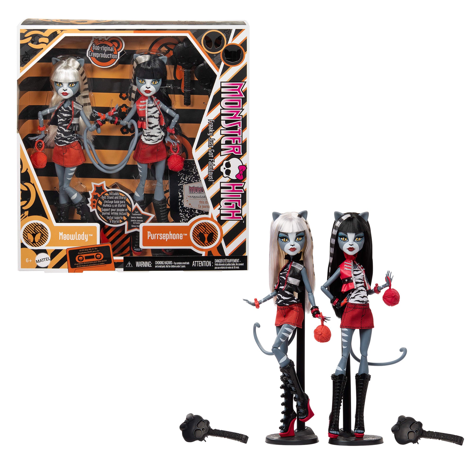 Monster High Boo-riginal Creeproductions G1 Meolowdy and Purrsephone Dolls 2-Pack - Image 8
