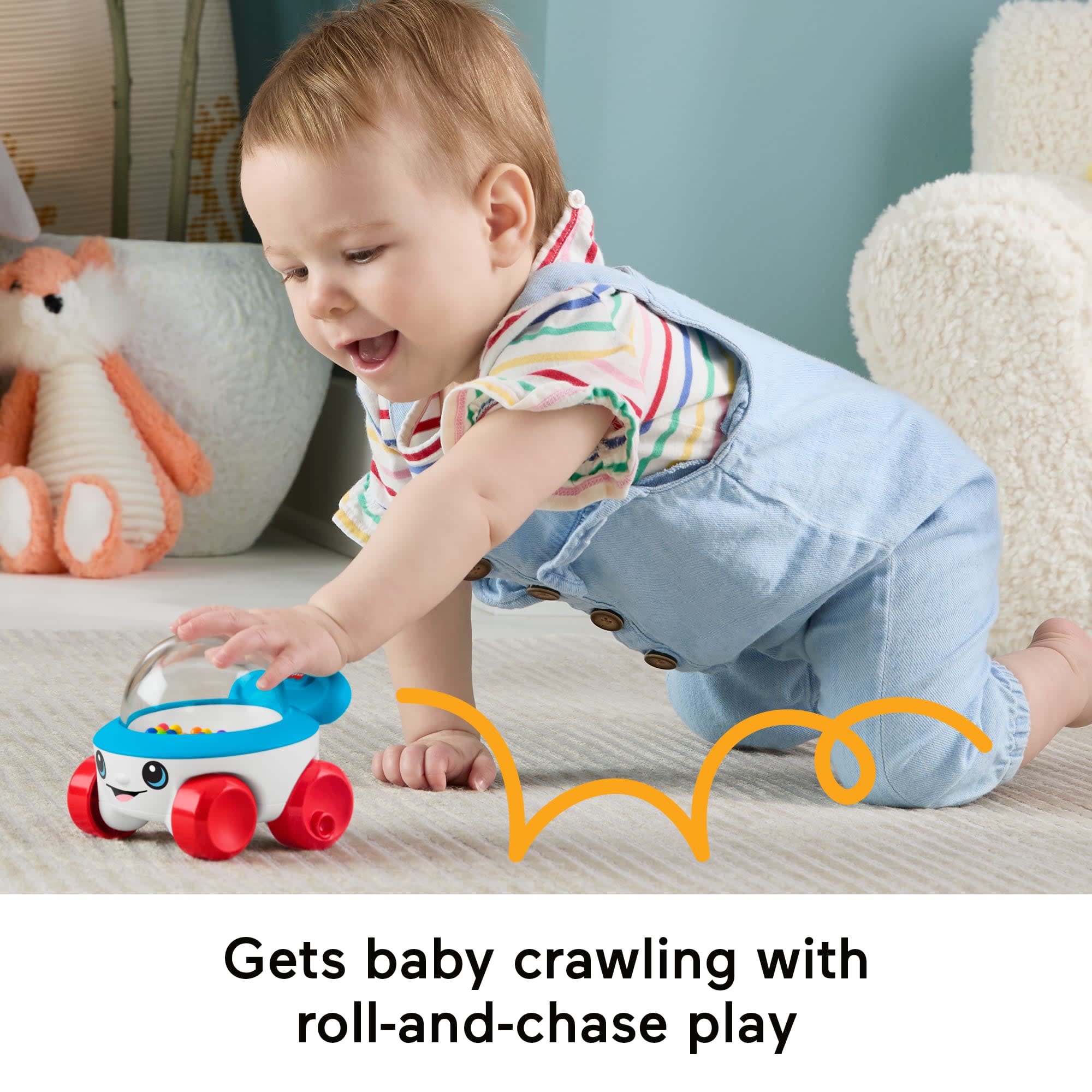 Fisher-Price Corn Popper Vehicle Push-Along Toy With Sounds For Baby & Toddler - Image 4