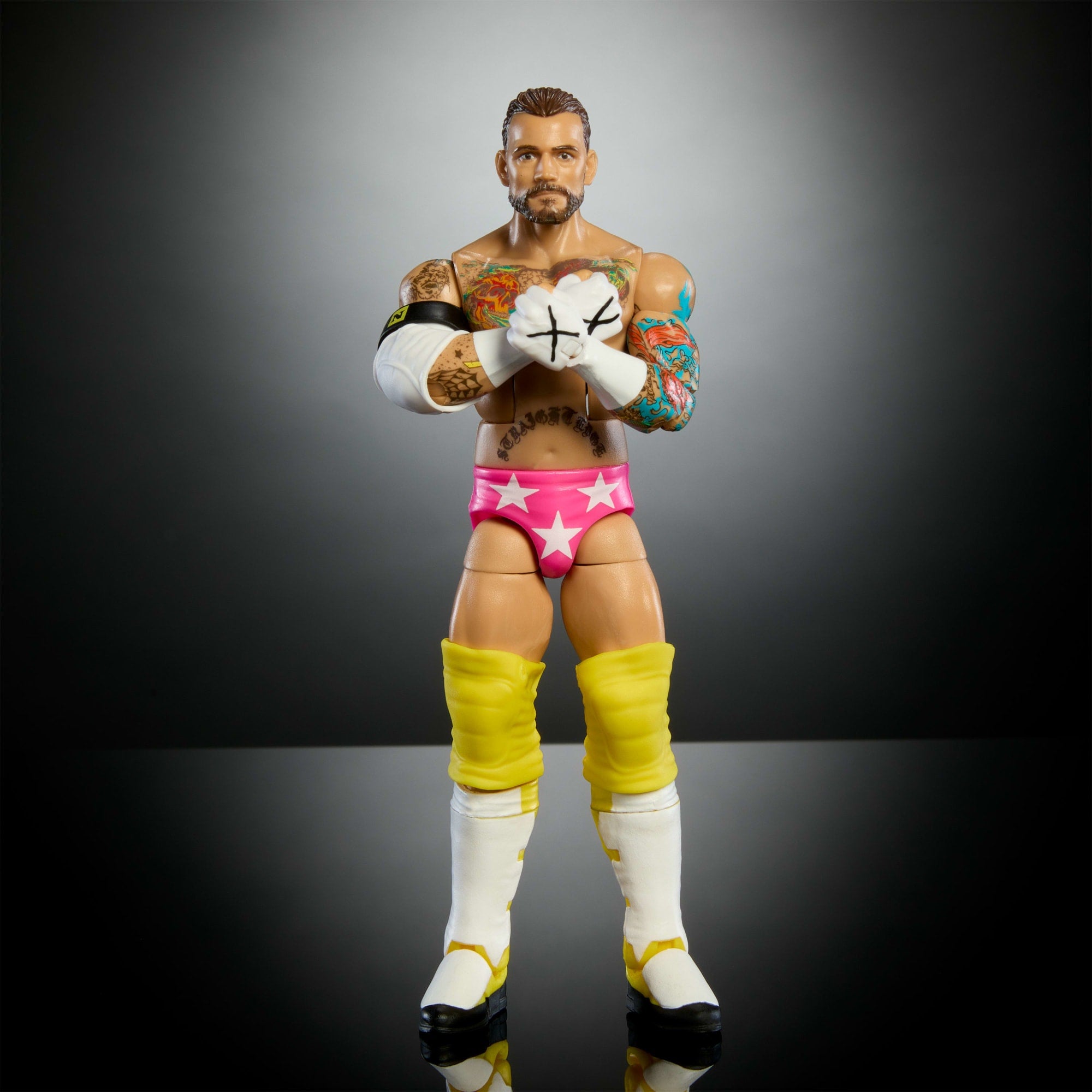 WWE Figura de Acción Elite Cm Punk amarillo - Image 4