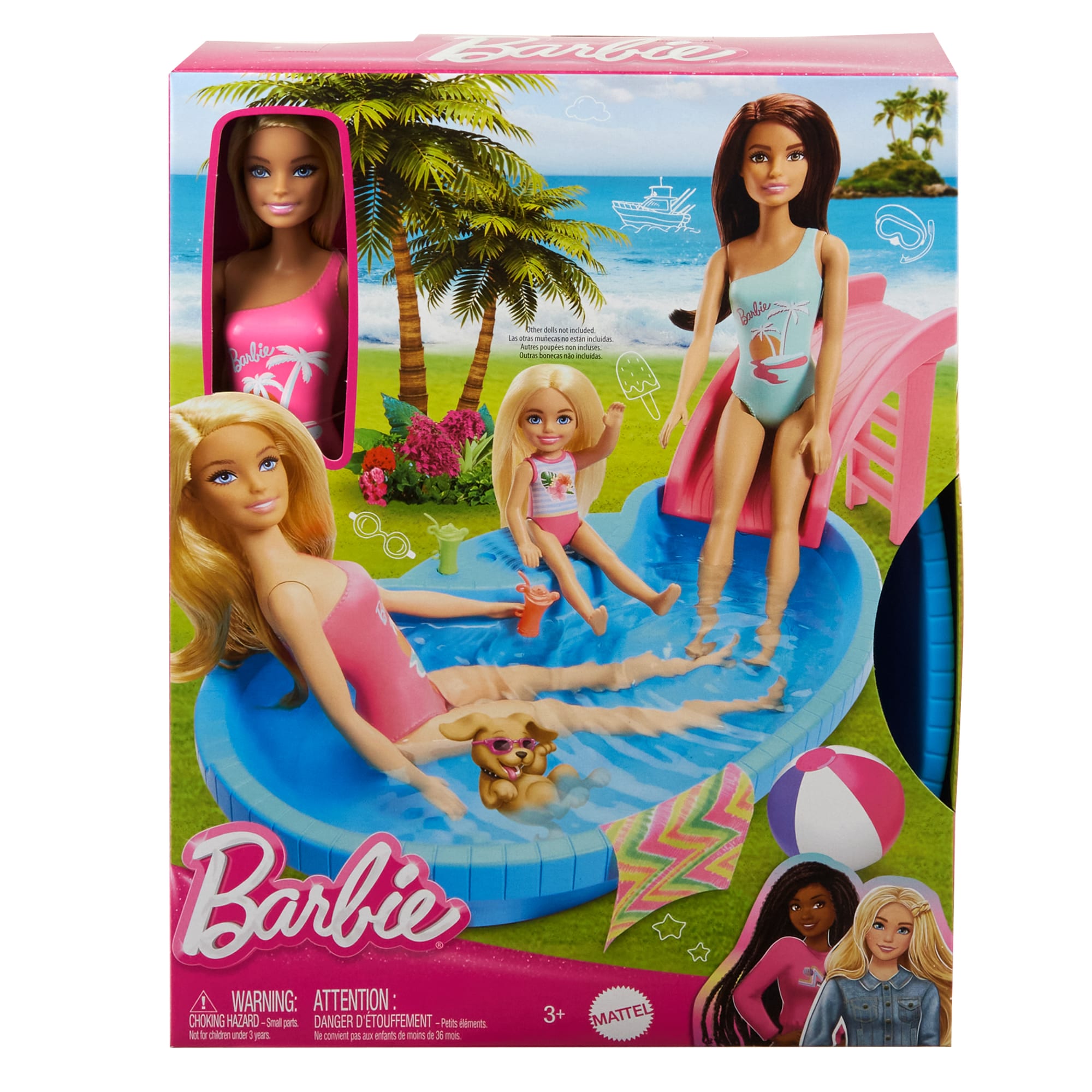 Barbie Conjunto de Brinquedo Piscina Glam com Boneca Maiô Rosa - Image 5