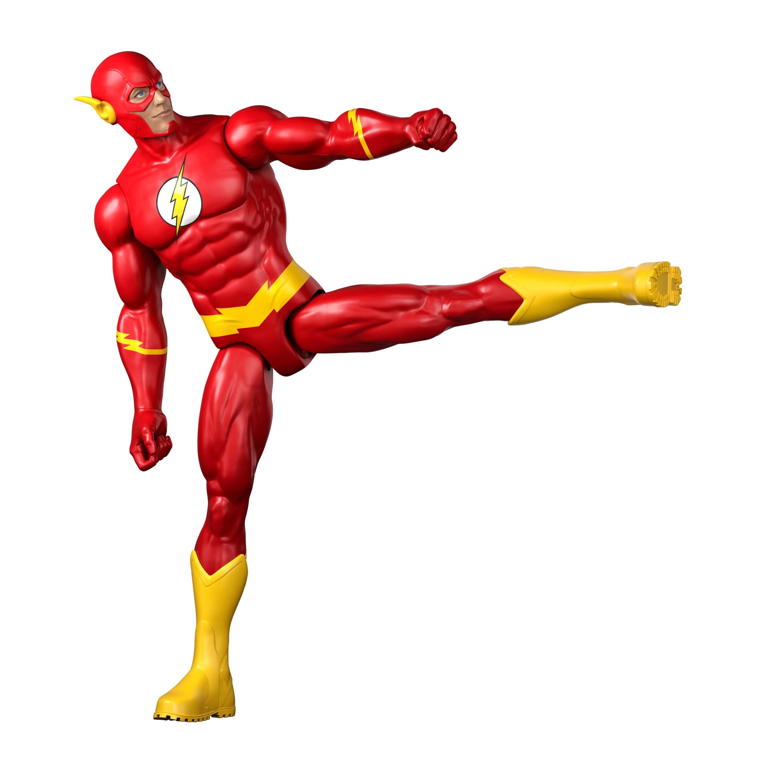 DC 12 Inch The Flash Action Figure. Classic Super Suit. 7 Points Of Articulation - Image 3