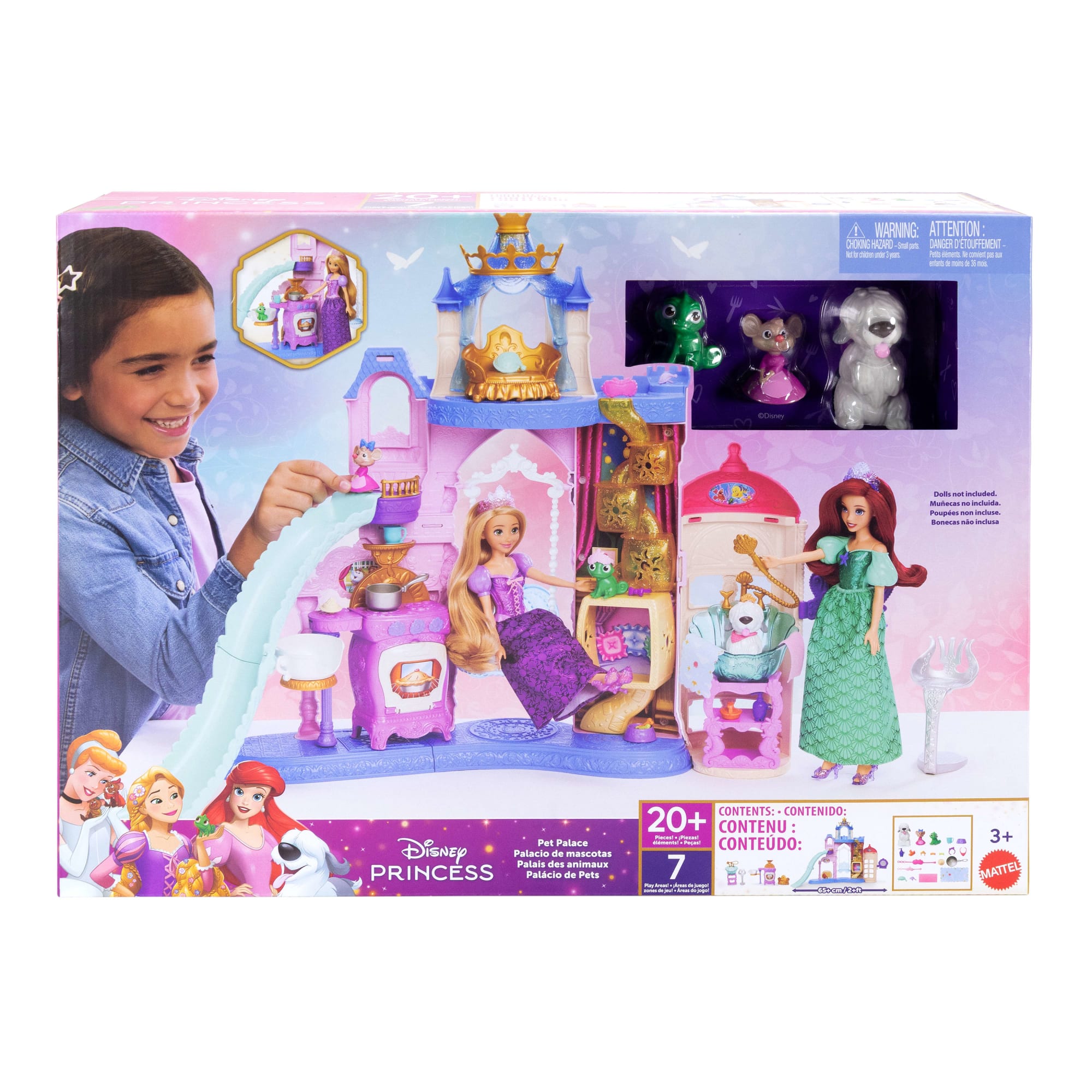 Disney Princess-Coffret Le Palais des Animaux-Avec 7 Espaces de Jeu - Image 6