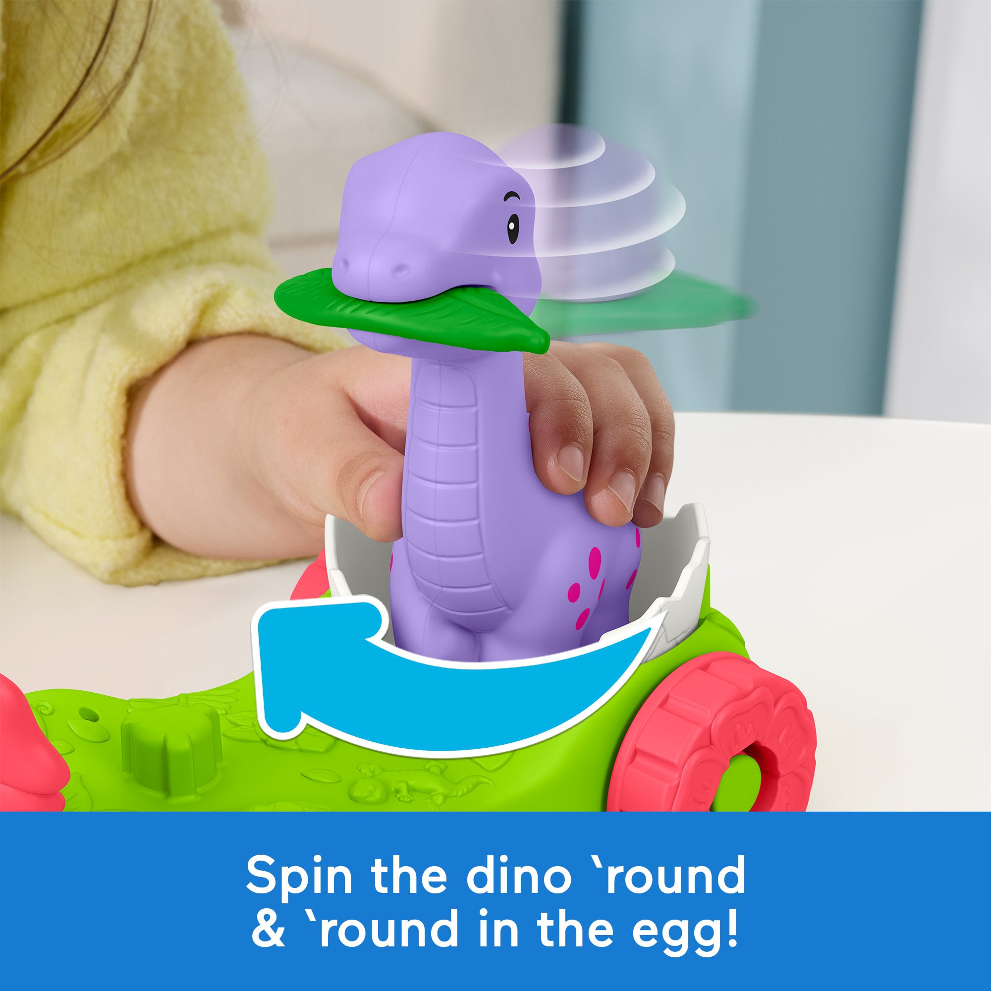 Fisher-Price Little People Dinosaur Parade Egg Car & Figure Set Toddler Toy. 3 Pieces - Image 4