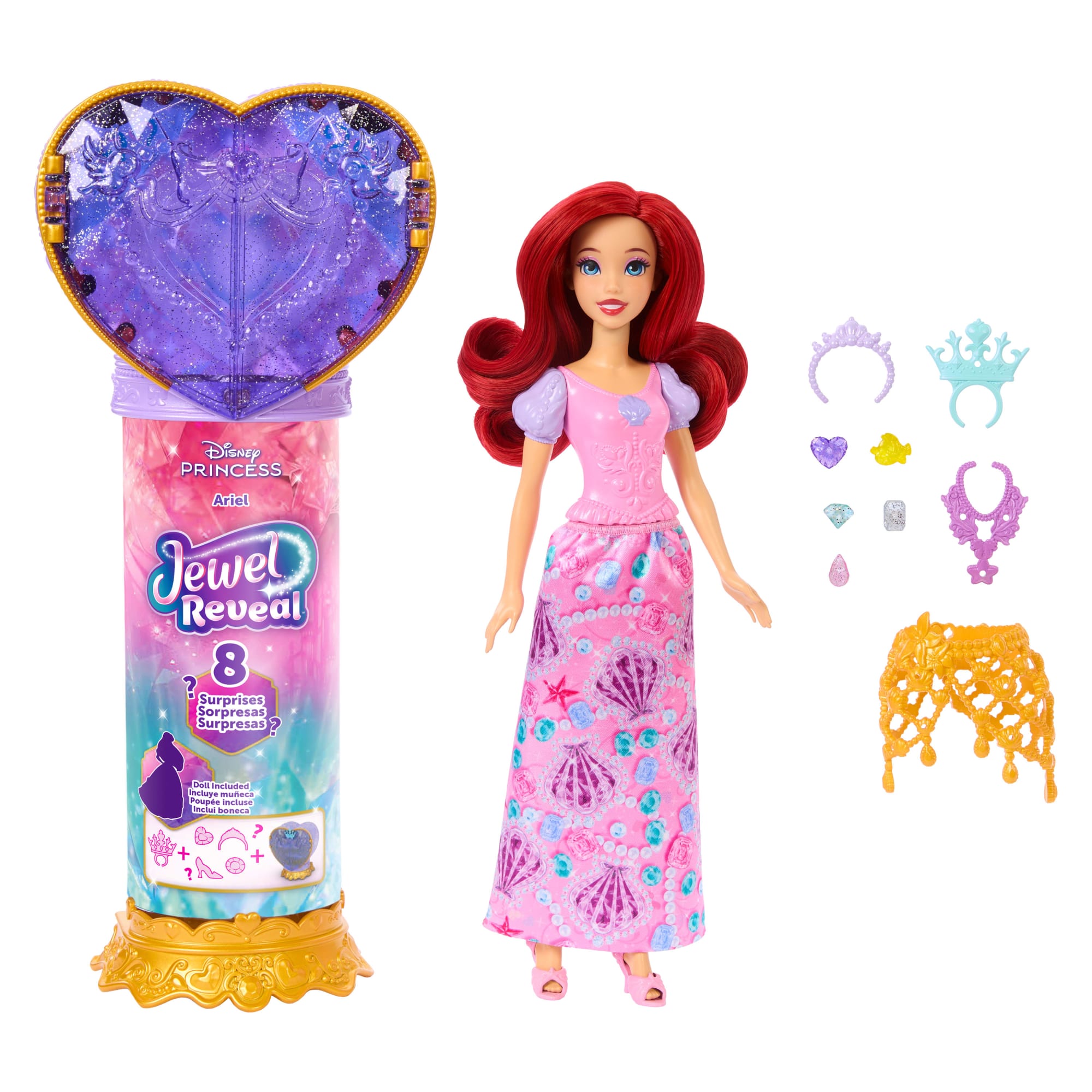 Disney Poupée Princesses Jewel Reveal Ariel - Image 5