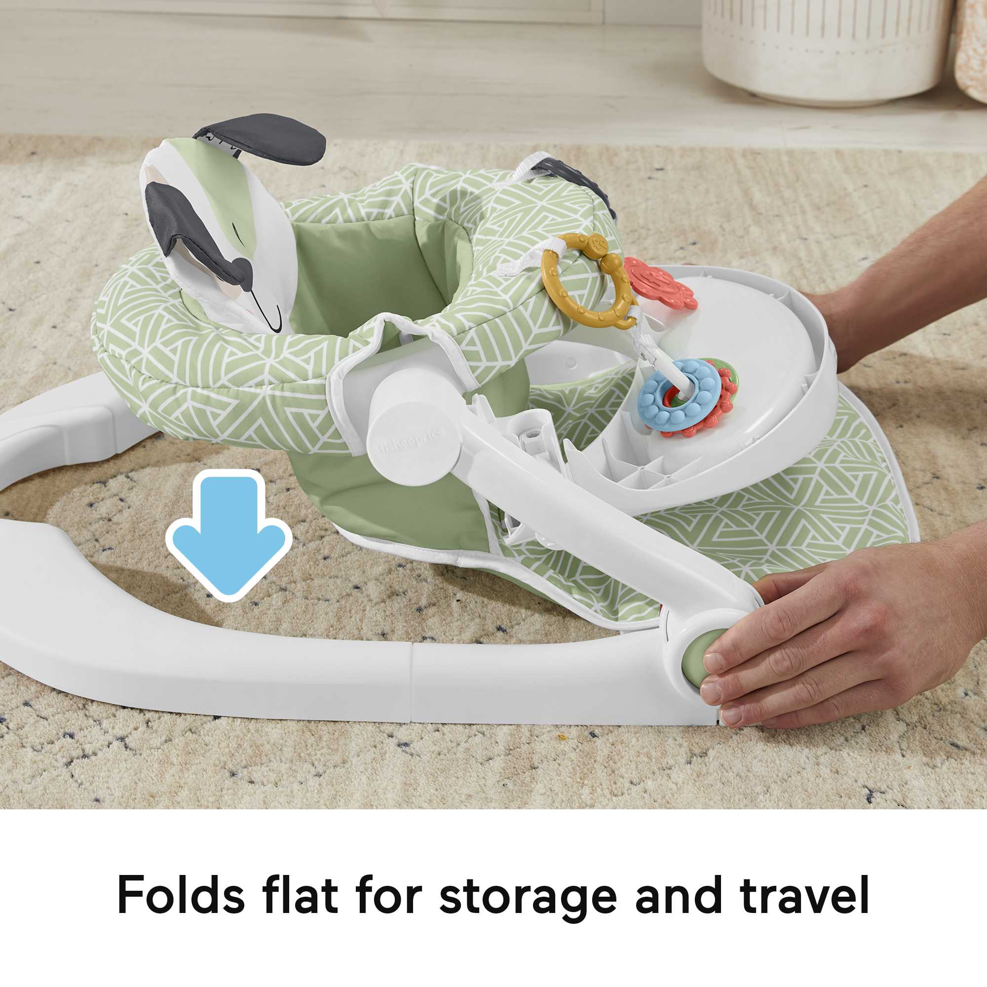 Fisher-Price Sit-Me-Up Seat Portable Baby Chair With Snack Tray And Newborn Toys. Puppy Perfection - Image 4