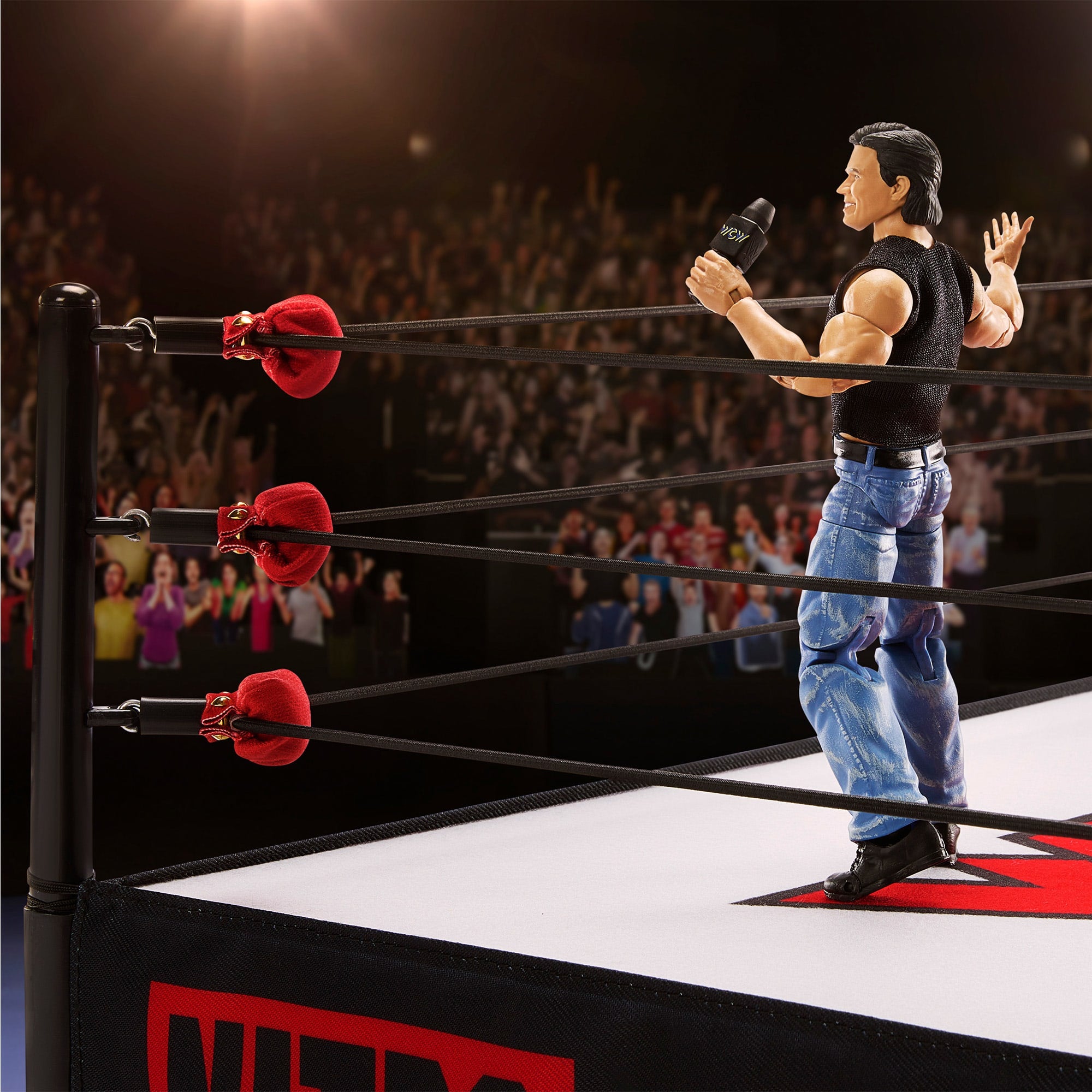 WWE Ultimate Edition WCW Monday Nitro Ring w/ Eric Bischoff - Image 3