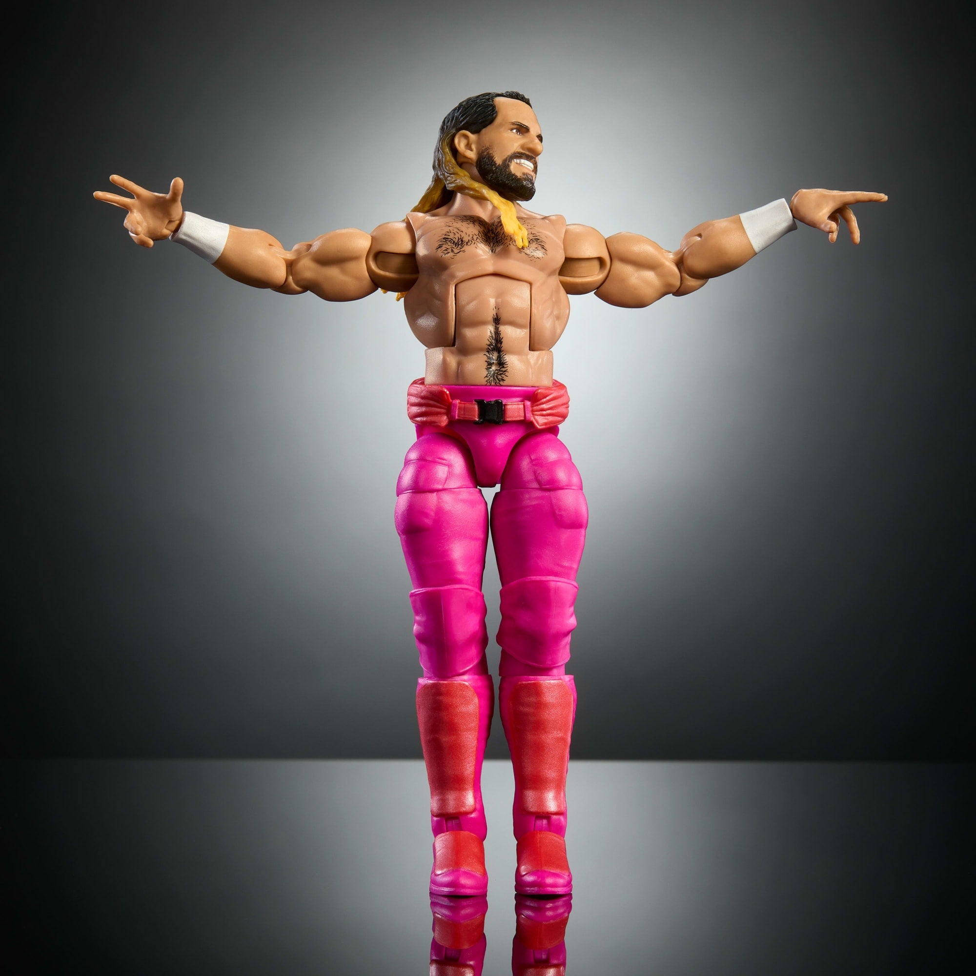 WWE Elite Collection Premium Live EVent Seth Rollins Action Figure Set. Wrestlemania Collectible - Image 5