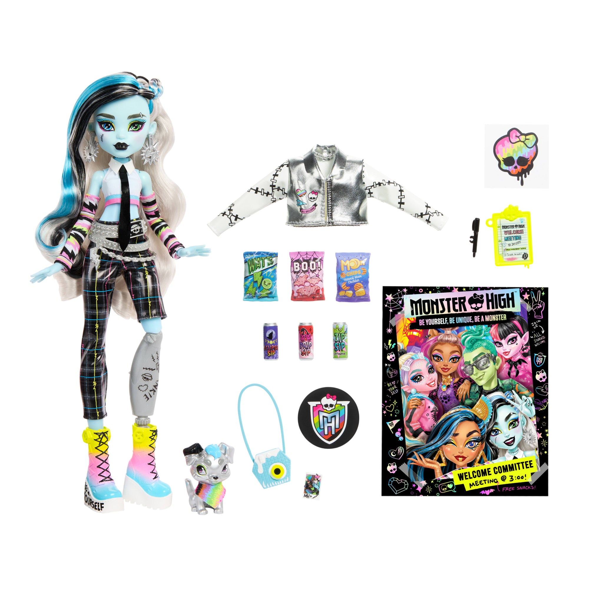Monster High Frankie Stein Welcome Committee Fashion Doll With Pet And Accessories - Image 3