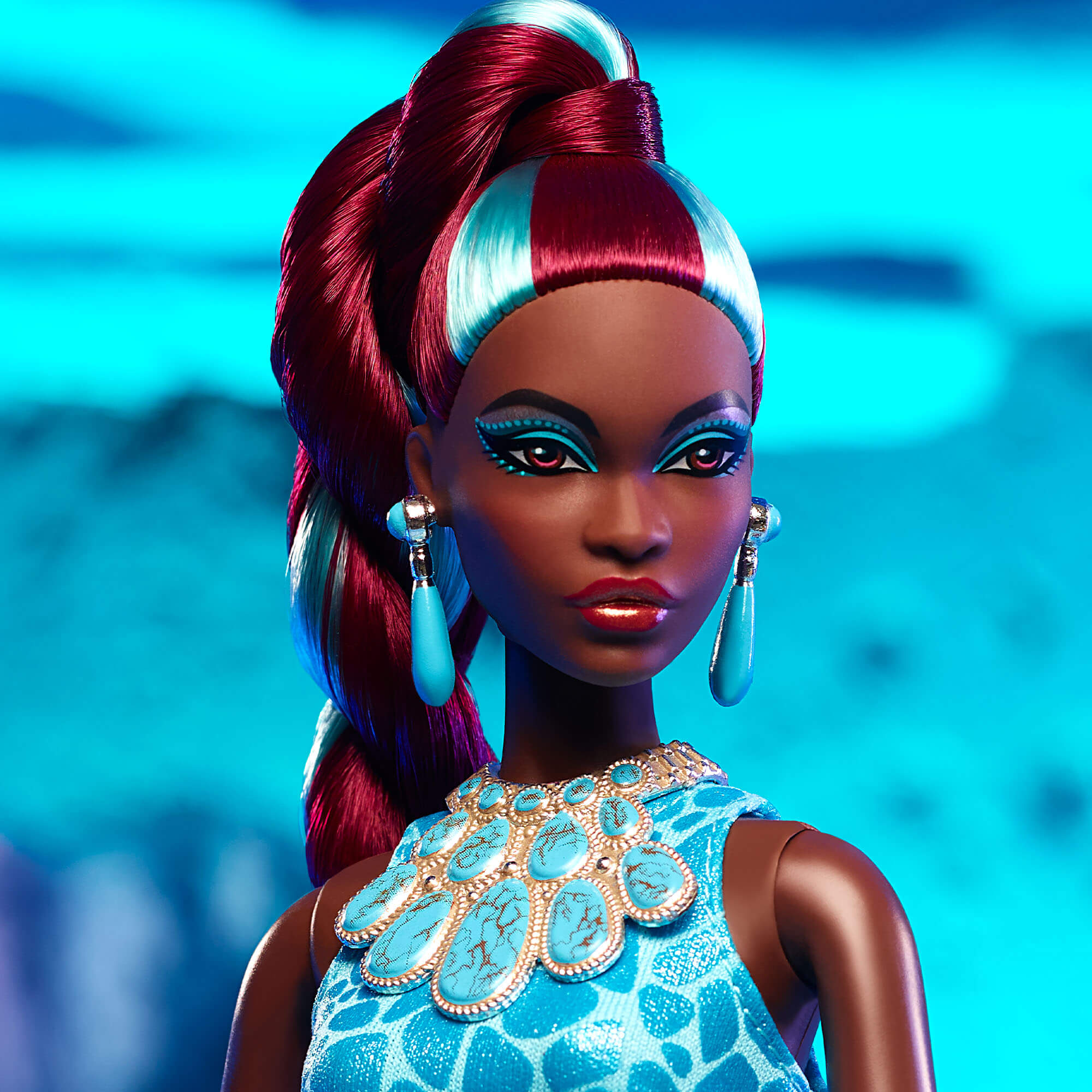 Barbie Fantasy Collection Turquoise Doll - Image 5